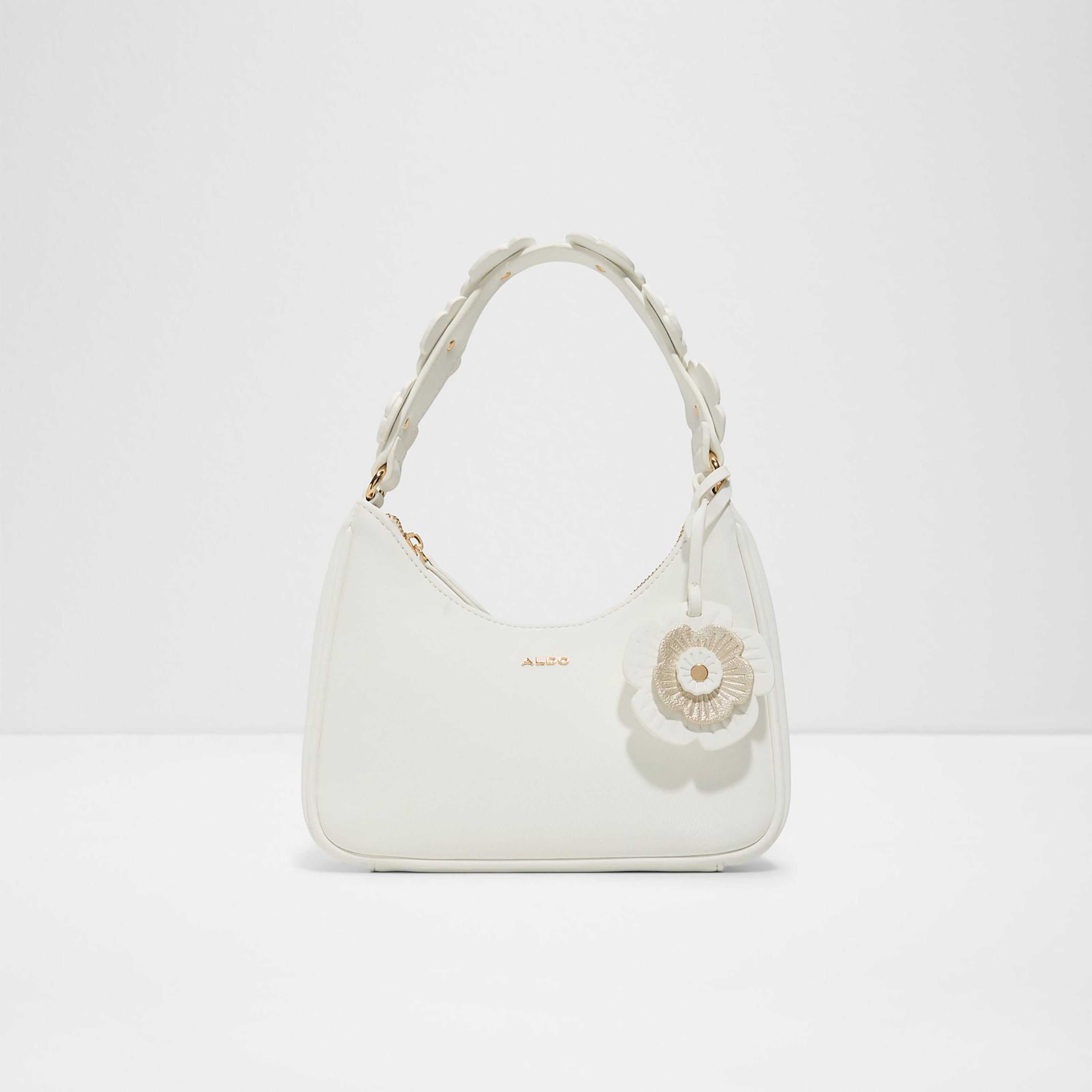 Aldo Ffloraline Floral Applique Single Handle Shoulder Bag with Zip Closure-women-bagsandwallets-handbags-image-1