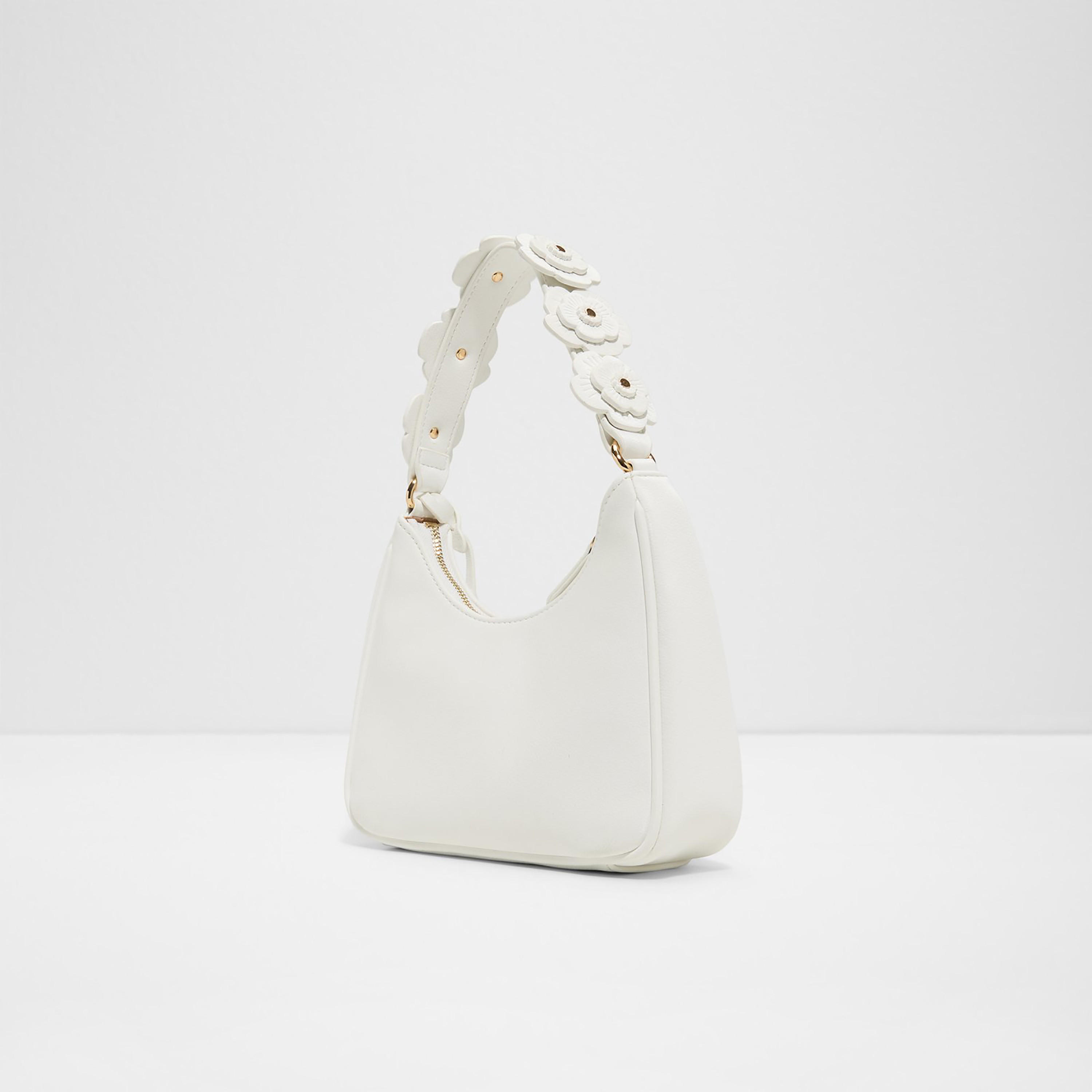 Aldo Ffloraline Floral Applique Single Handle Shoulder Bag with Zip Closure-women-bagsandwallets-handbags-image-2