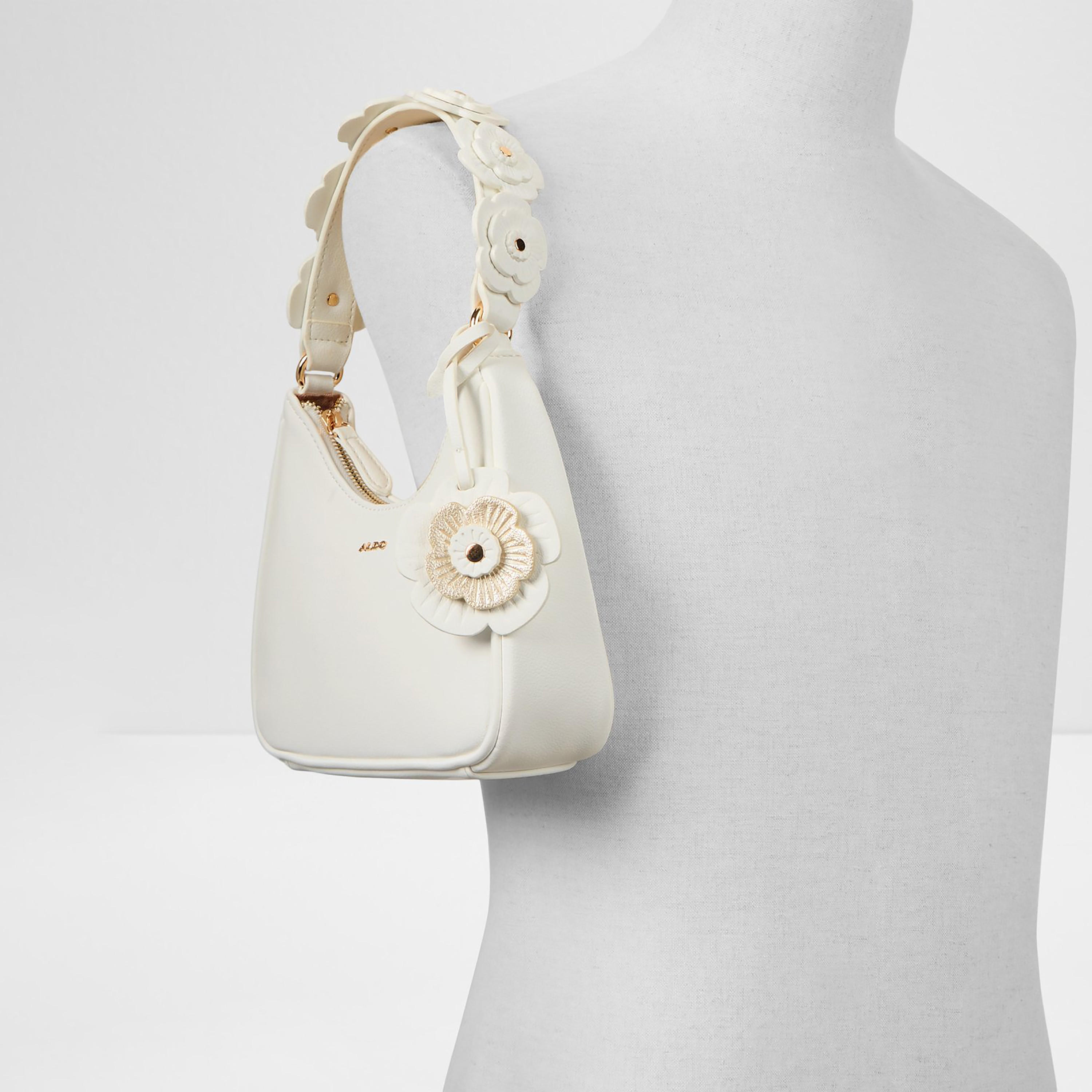 Aldo Ffloraline Floral Applique Single Handle Shoulder Bag with Zip Closure-women-bagsandwallets-handbags-image-4