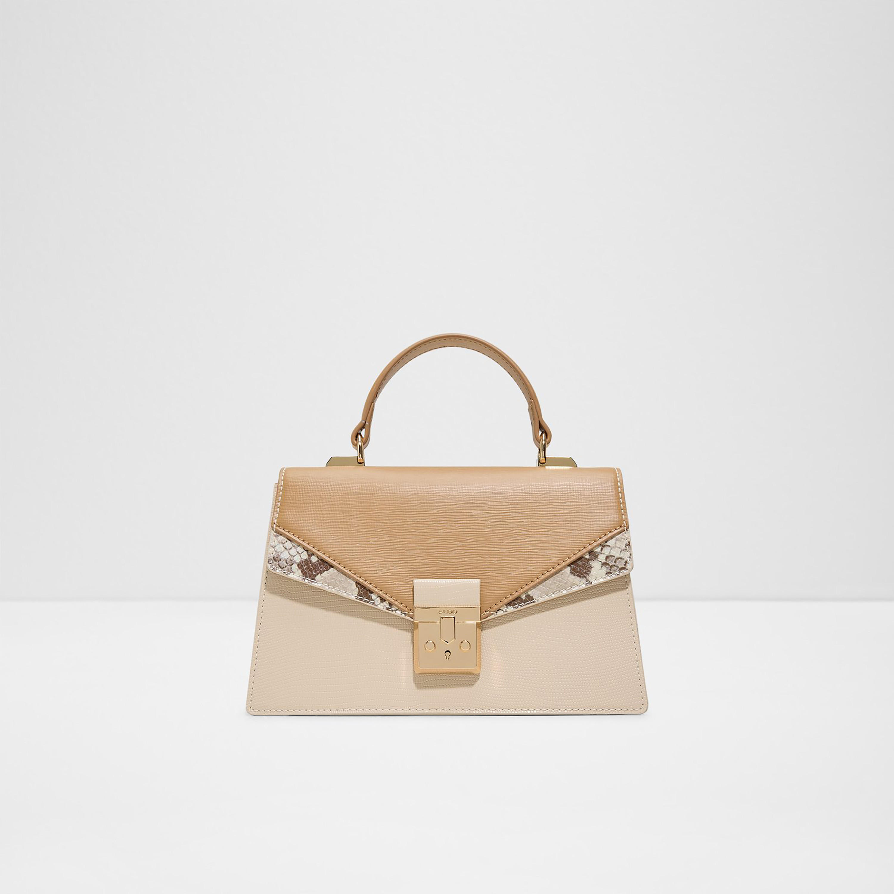 Aldo Miressa Color Blocked Top Handle Satchel Bag with Flap Closure & Adjustable Strap-women-bagsandwallets-handbags-image-1