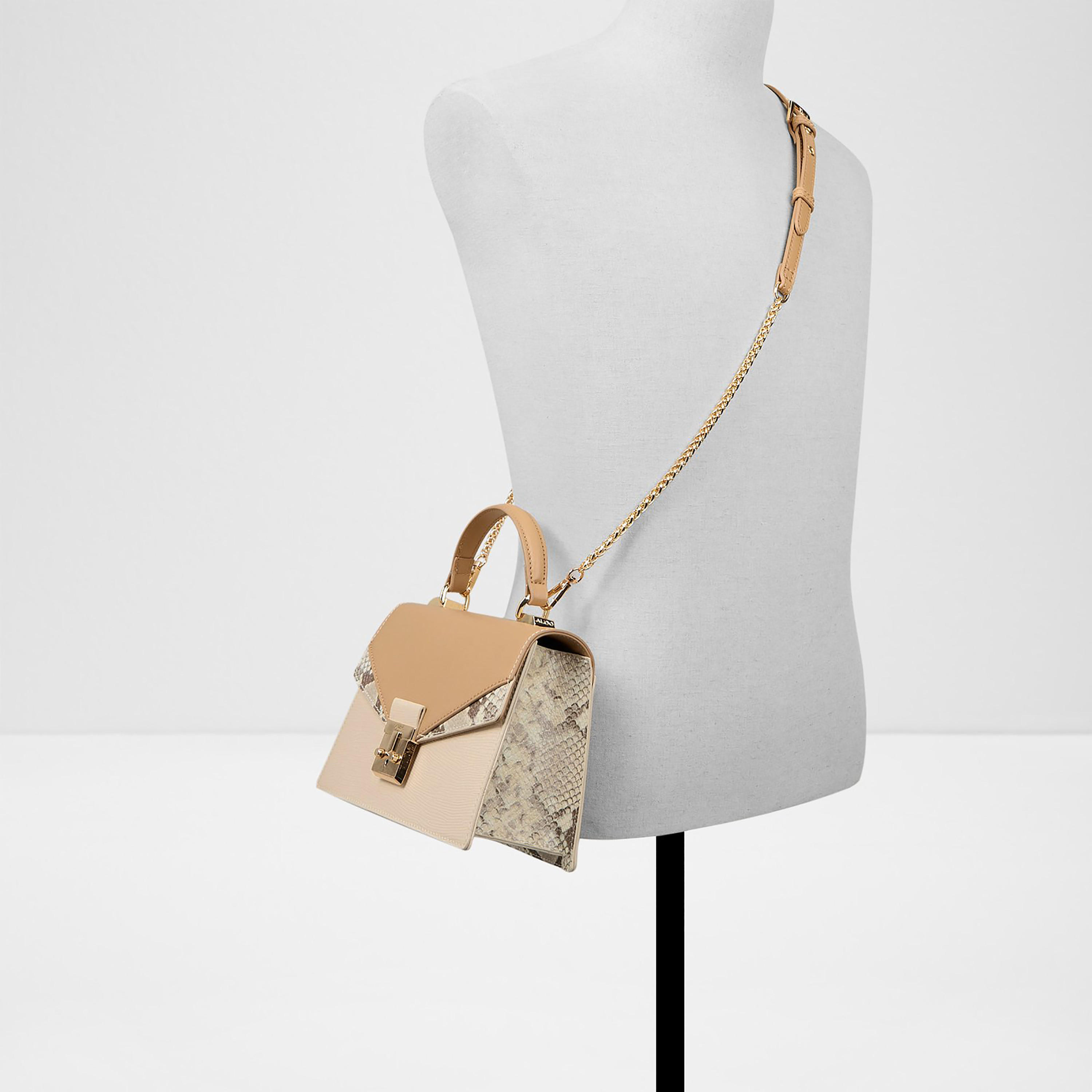 Aldo Miressa Color Blocked Top Handle Satchel Bag with Flap Closure & Adjustable Strap-women-bagsandwallets-handbags-image-4