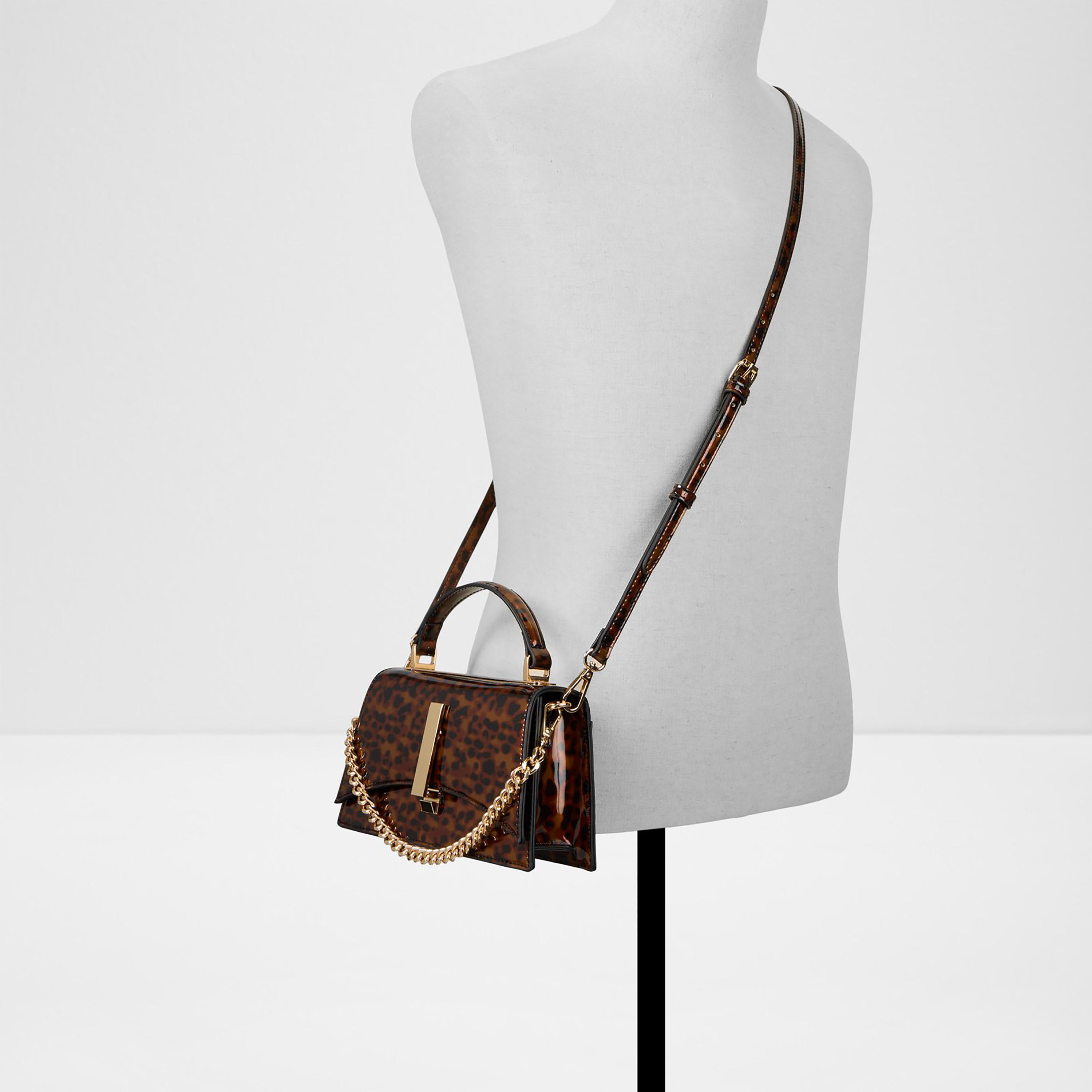 Aldo Arrabella Animal Print Top Handle Crossbody Bag with Flap Closure & Adjustable Strap-women-bagsandwallets-handbags-image-4