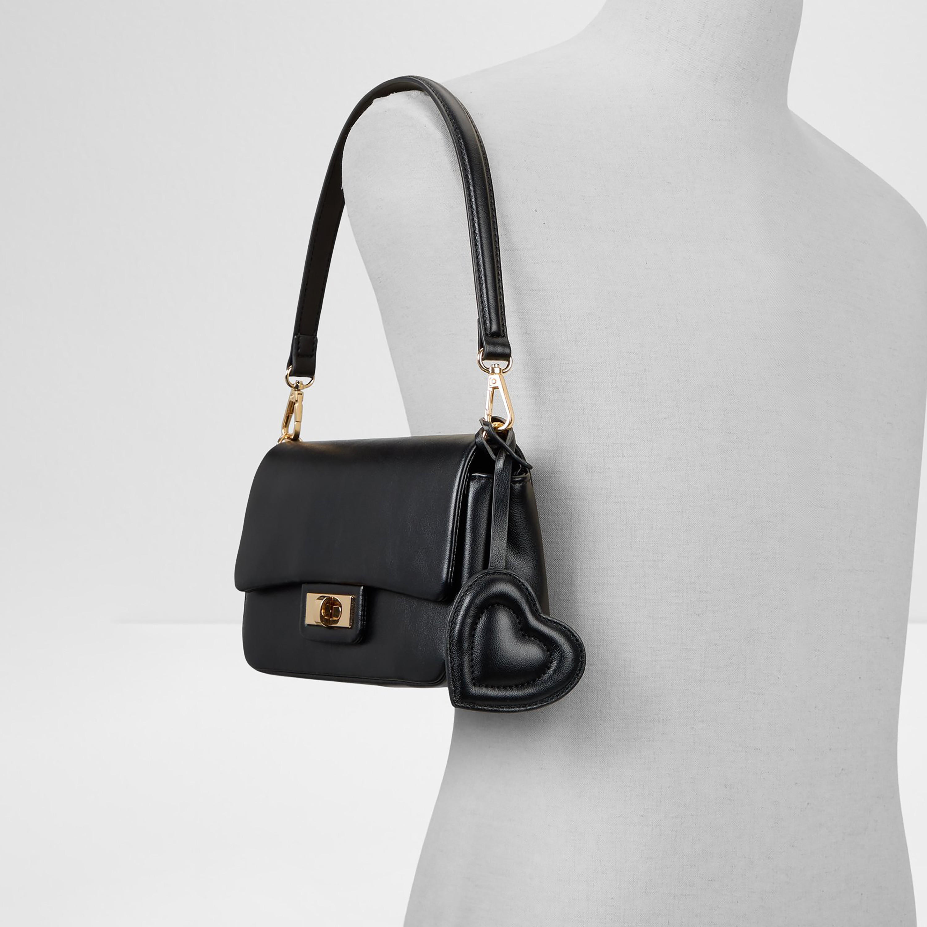 Aldo Bbella Plain Single Handle Shoulder Bag with Twist Lock and Detachable Strap-women-bagsandwallets-handbags-image-4