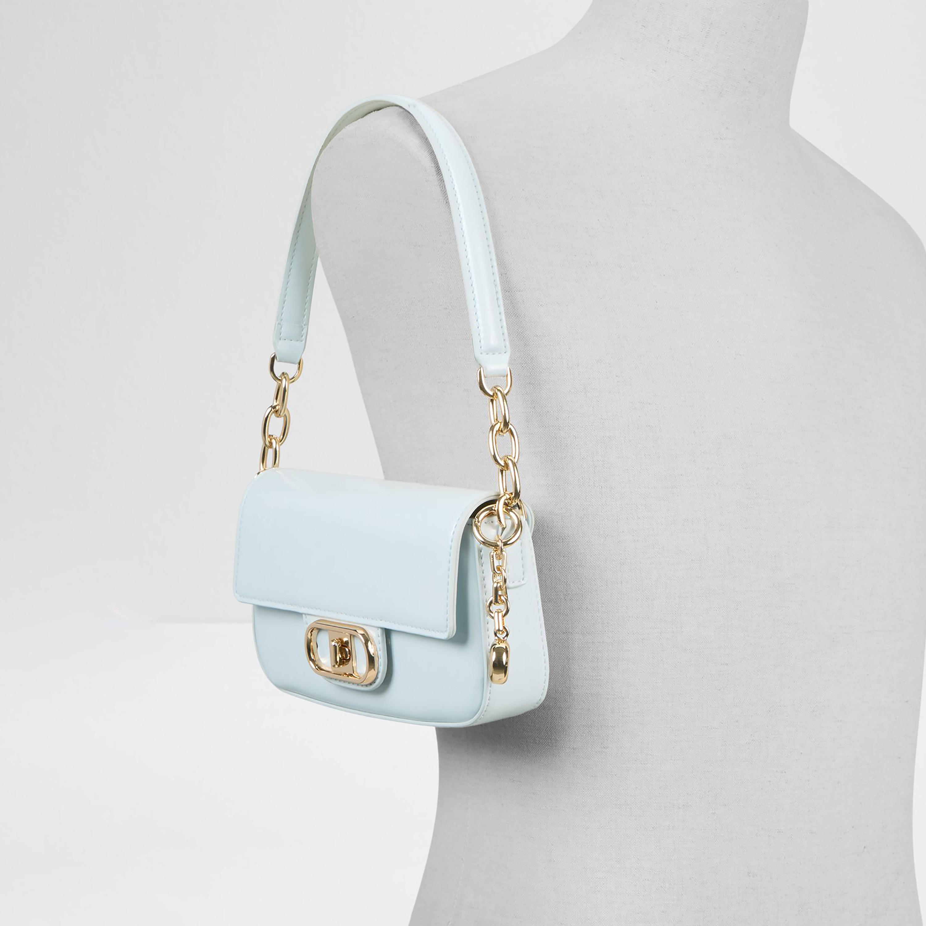 Aldo Noctura Plain Single Handle Shoulder Bag with Twist Lock and Adjustable Strap-women-bagsandwallets-handbags-image-4
