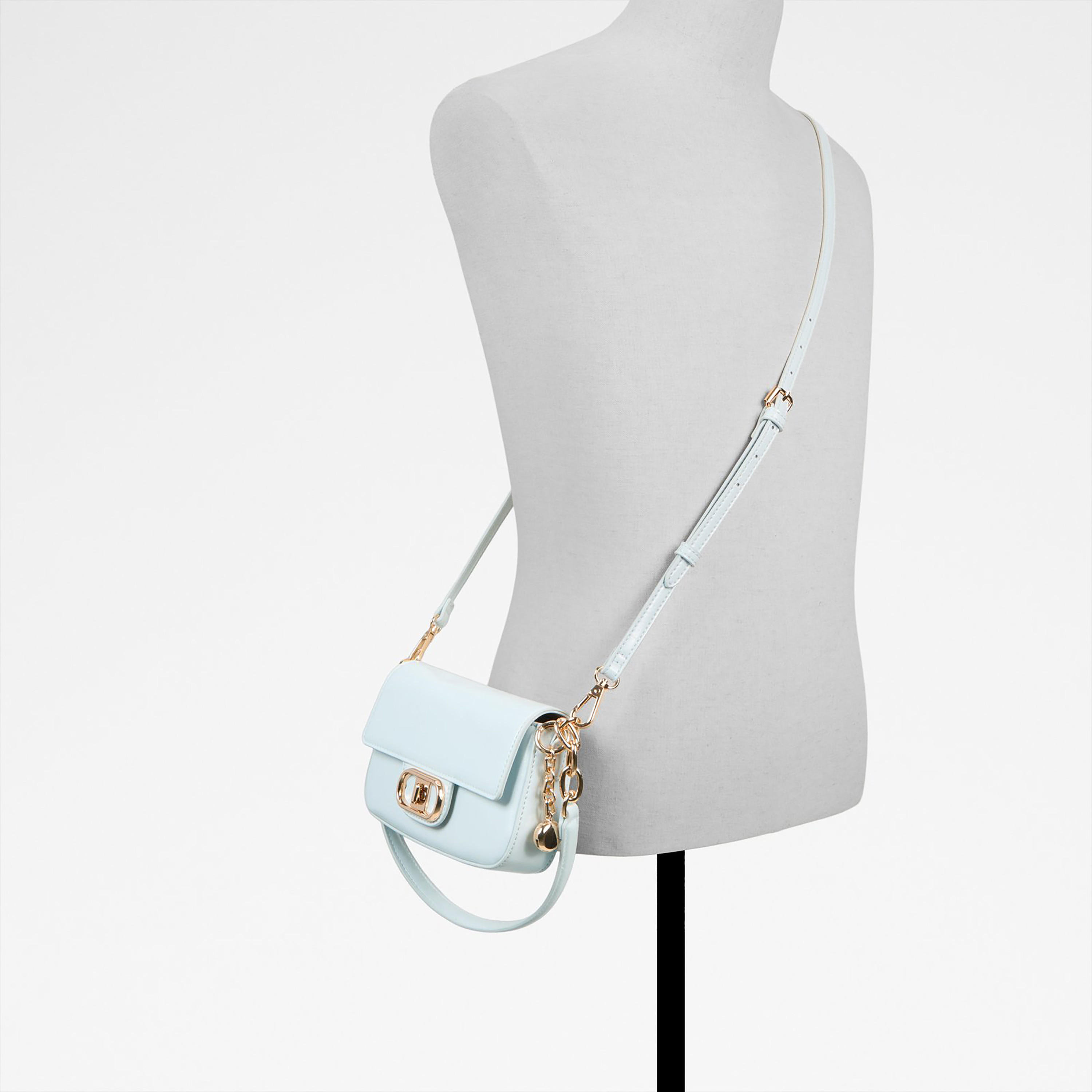 Aldo Noctura Plain Single Handle Shoulder Bag with Twist Lock and Adjustable Strap-women-bagsandwallets-handbags-image-5