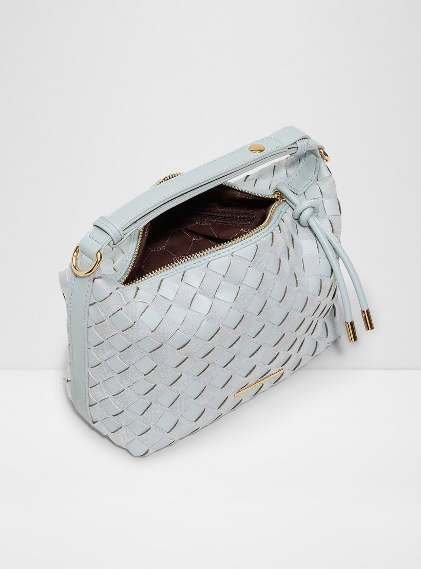 Aldo Rangifer Braided Single Handle Shoulder Bag with Zip Closure & Adjustable Strap-women-bagsandwallets-handbags-image-3