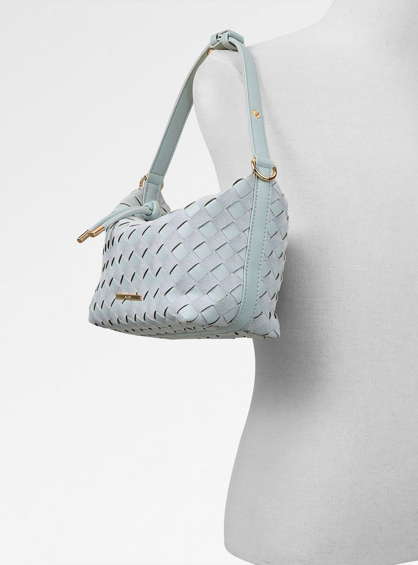 Aldo Rangifer Braided Single Handle Shoulder Bag with Zip Closure & Adjustable Strap-women-bagsandwallets-handbags-image-5