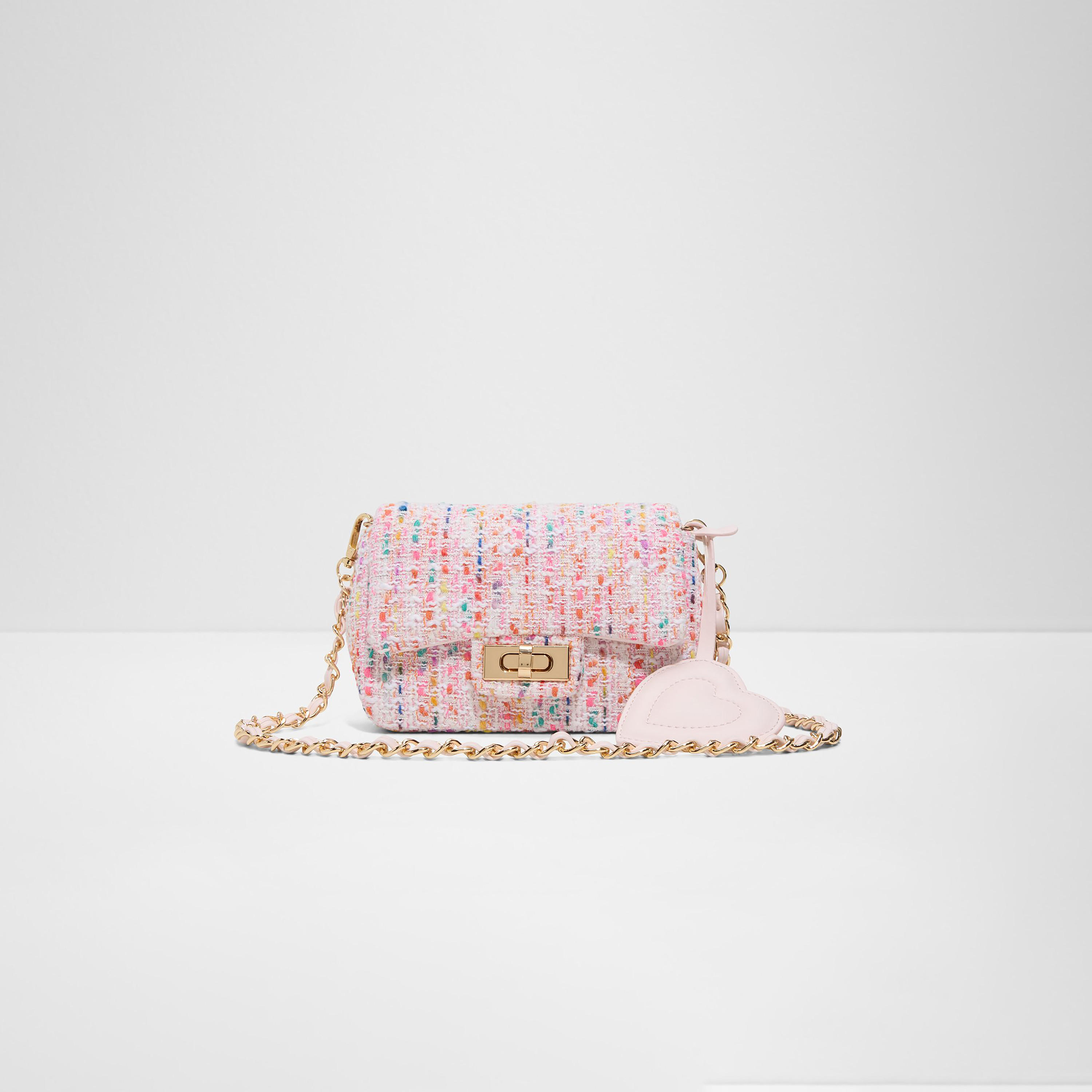 Aldo Bbellamini Tweed Crossbody Bag with Twist Lock and Non-Detachable Strap-women-bagsandwallets-handbags-image-1