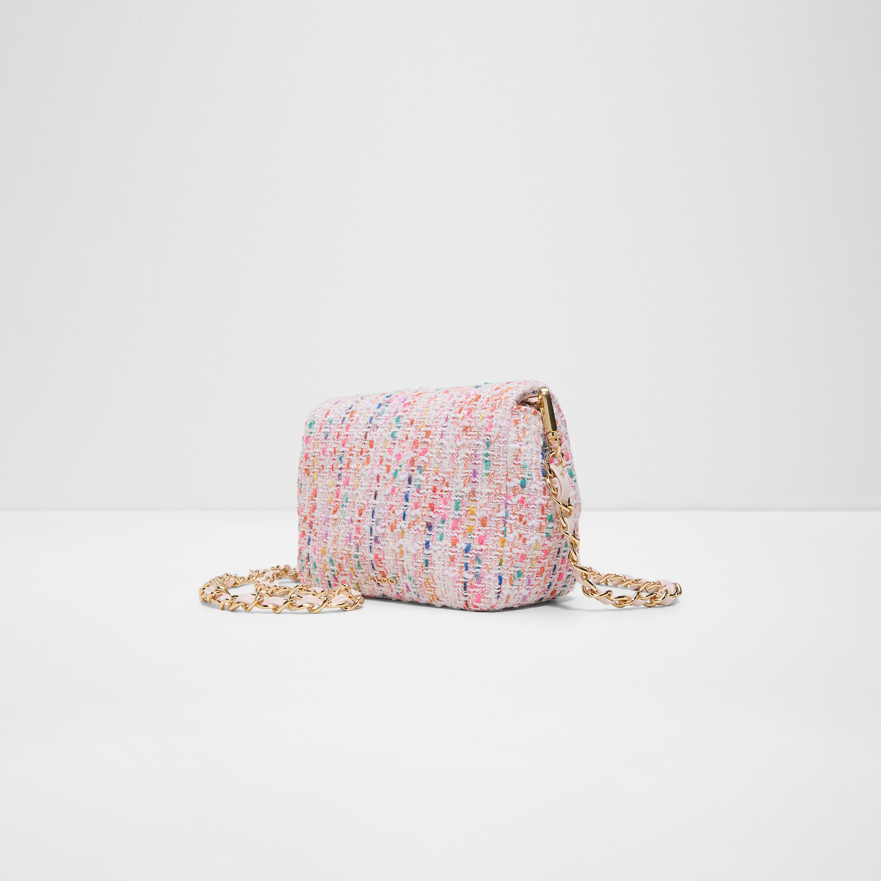 Aldo Bbellamini Tweed Crossbody Bag with Twist Lock and Non-Detachable Strap-women-bagsandwallets-handbags-image-2