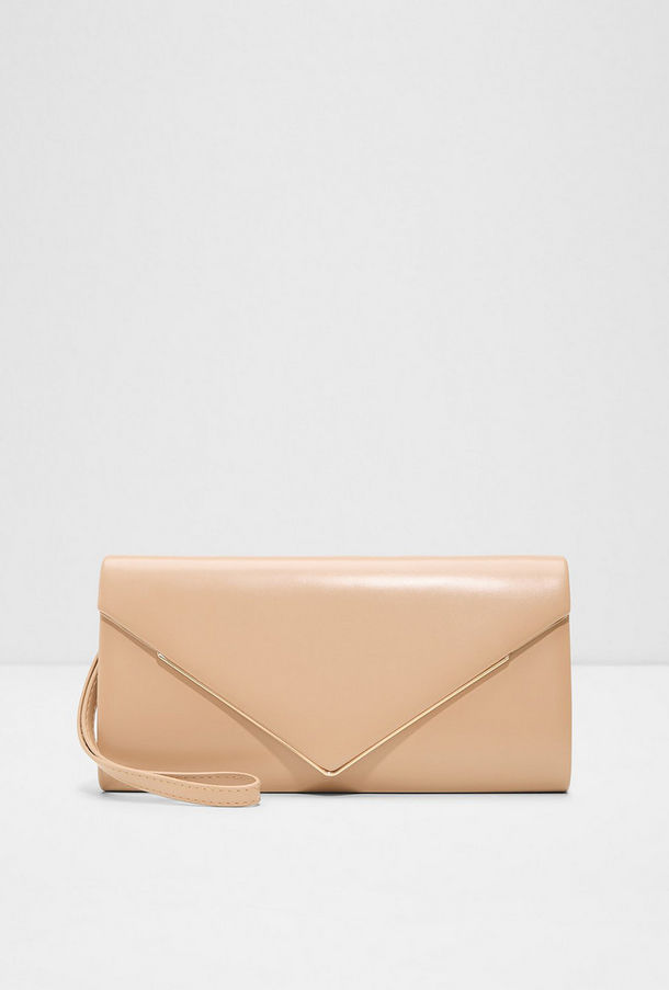 Aldo Elona Plain Clutch with Flap Closure and Non-Detachable Strap-women-image-1