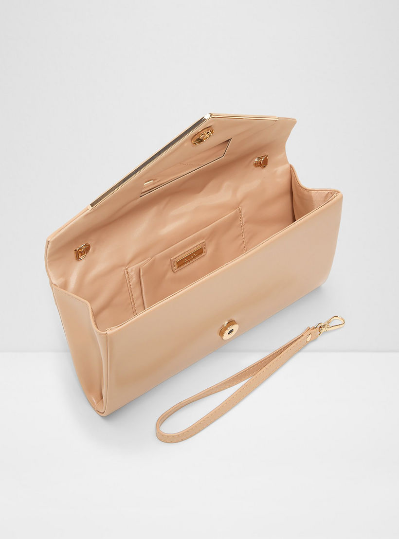 Aldo Elona Plain Clutch with Flap Closure and Non-Detachable Strap-women-bagsandwallets-handbags-image-3
