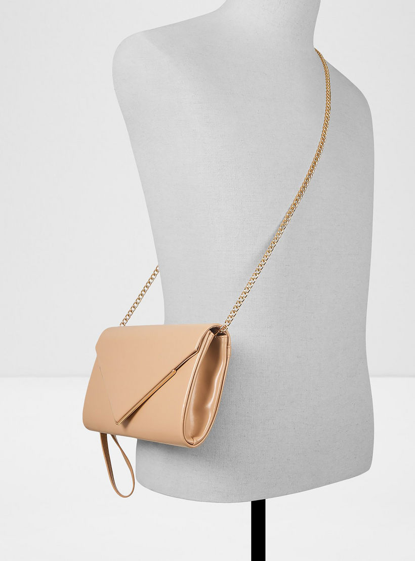 Aldo Elona Plain Clutch with Flap Closure and Non-Detachable Strap-women-bagsandwallets-handbags-image-4