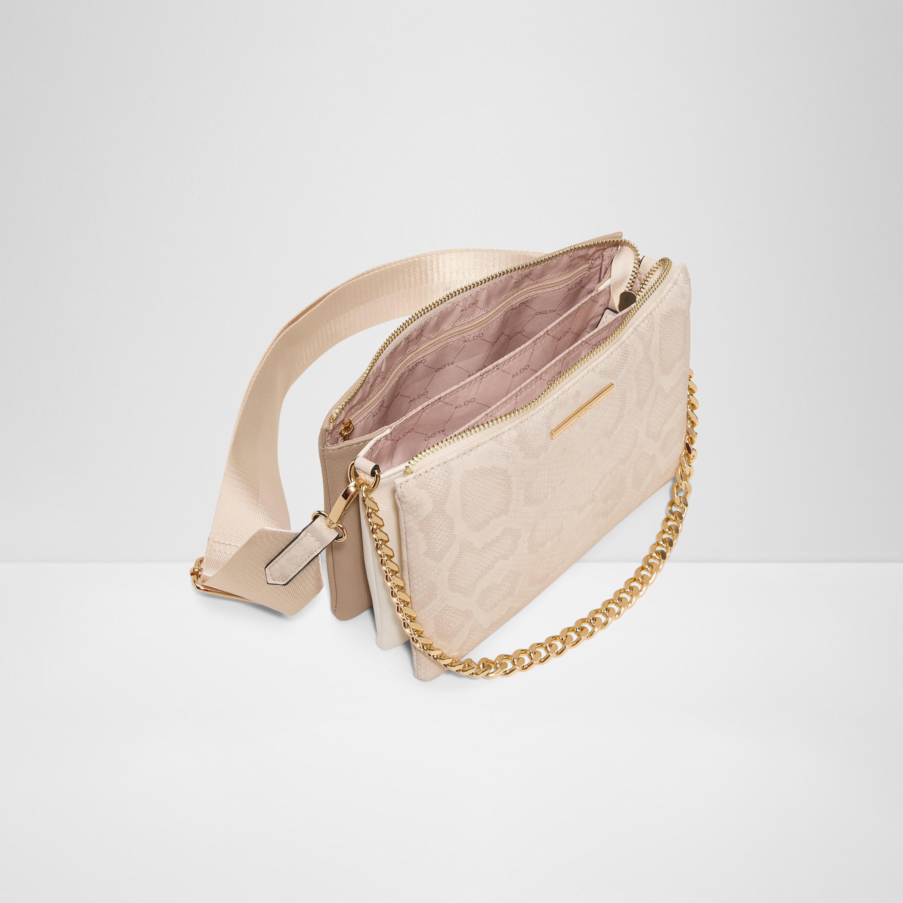Aldo Snake Textured Crossbody Bag with Zip Closure and Adjustable Strap-women-bagsandwallets-handbags-image-3