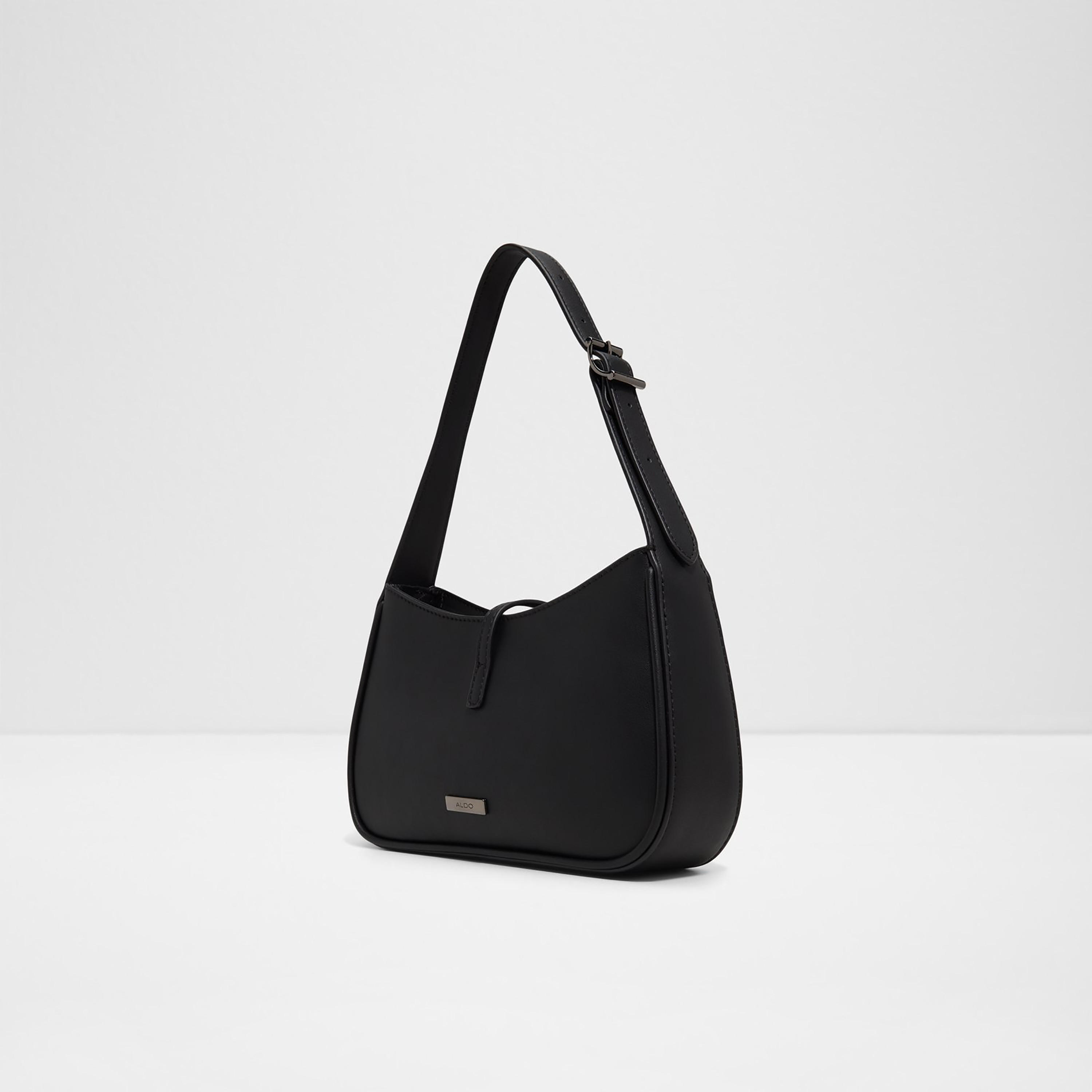 Aldo Duboki Plain Single Handle Shoulder Bag with Magnetic Closure-women-bagsandwallets-handbags-image-2