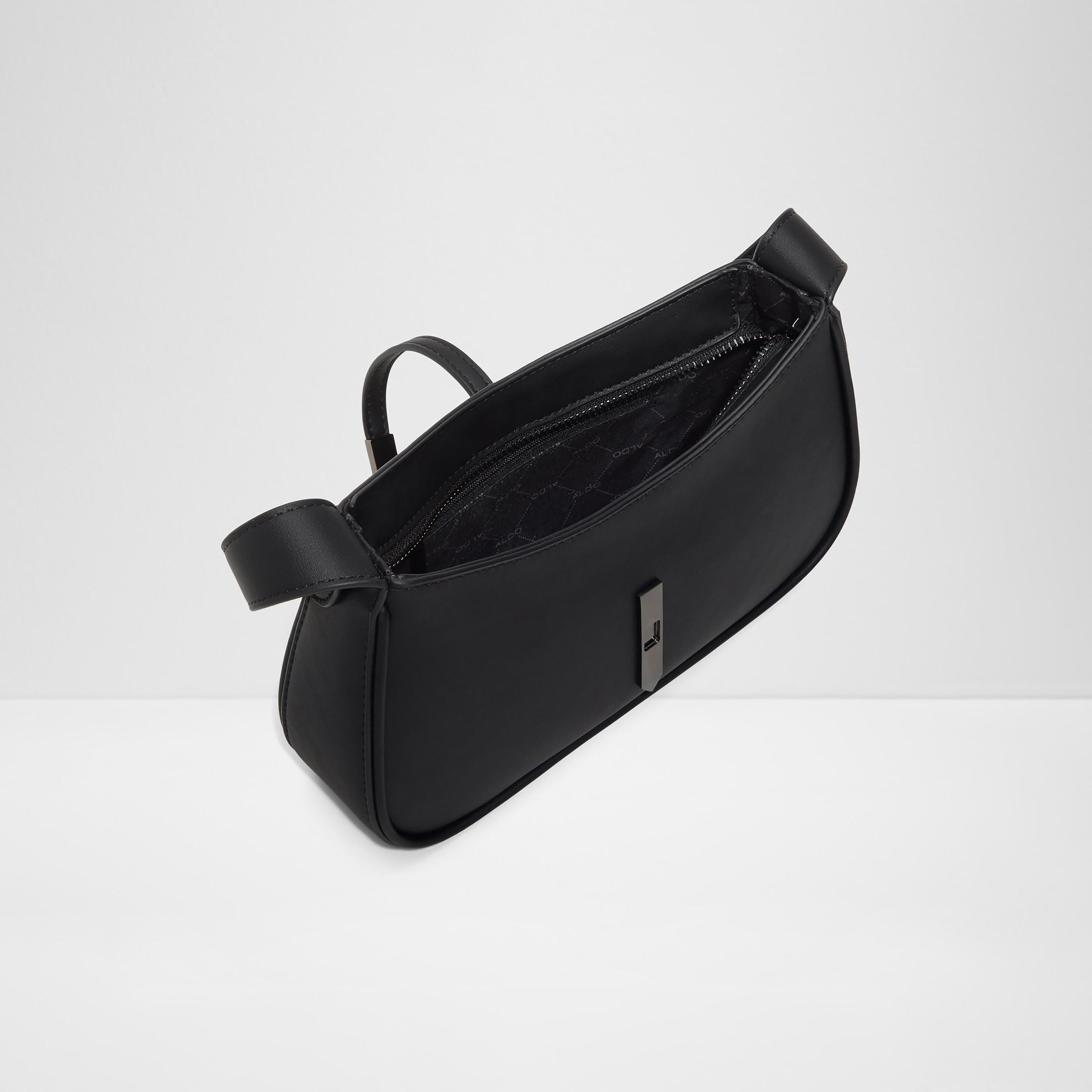 Aldo Duboki Plain Single Handle Shoulder Bag with Magnetic Closure-women-bagsandwallets-handbags-image-3