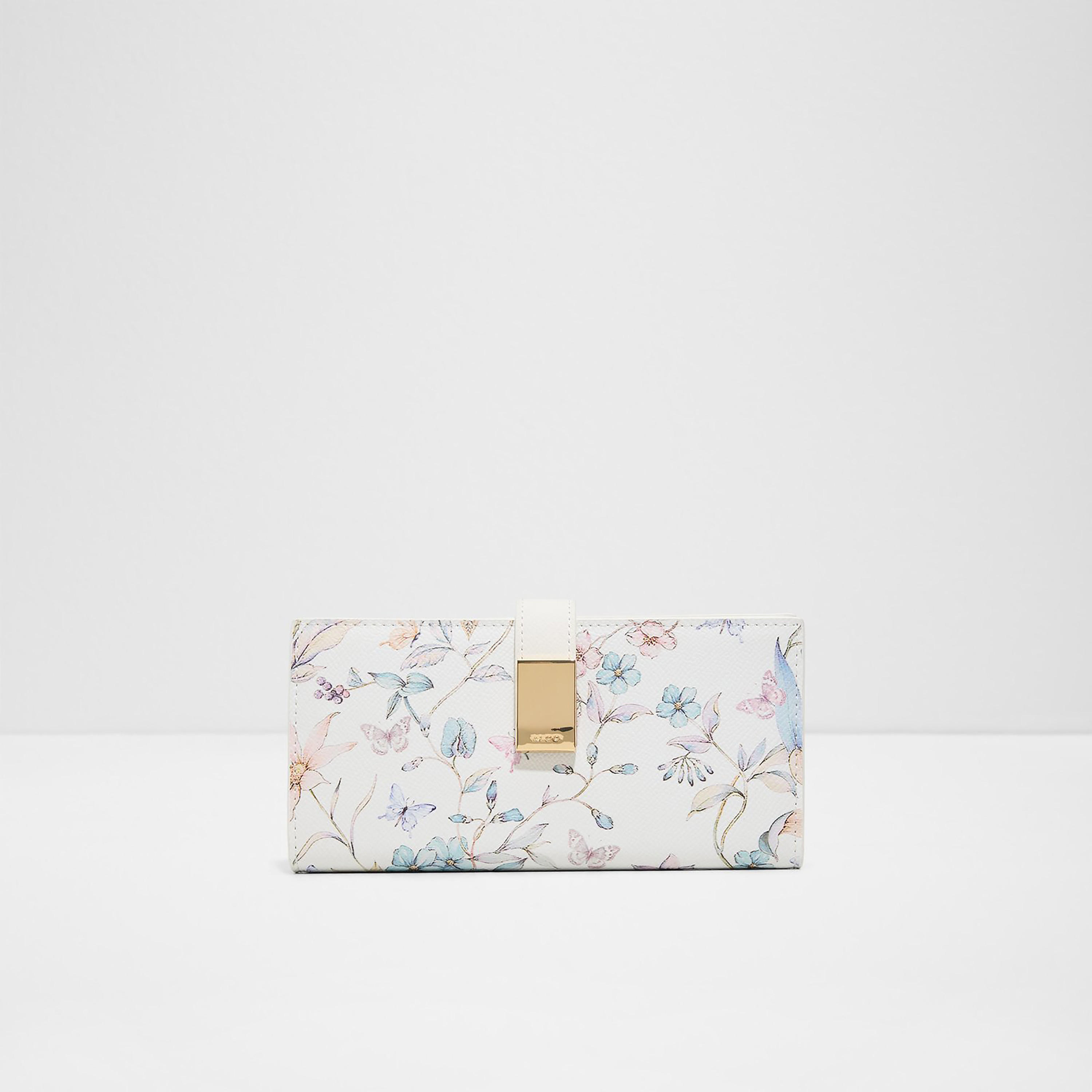 Aldo Anastassia Floral Printed Wallet with Magnetic Closure-women-bagsandwallets-wallets-image-1