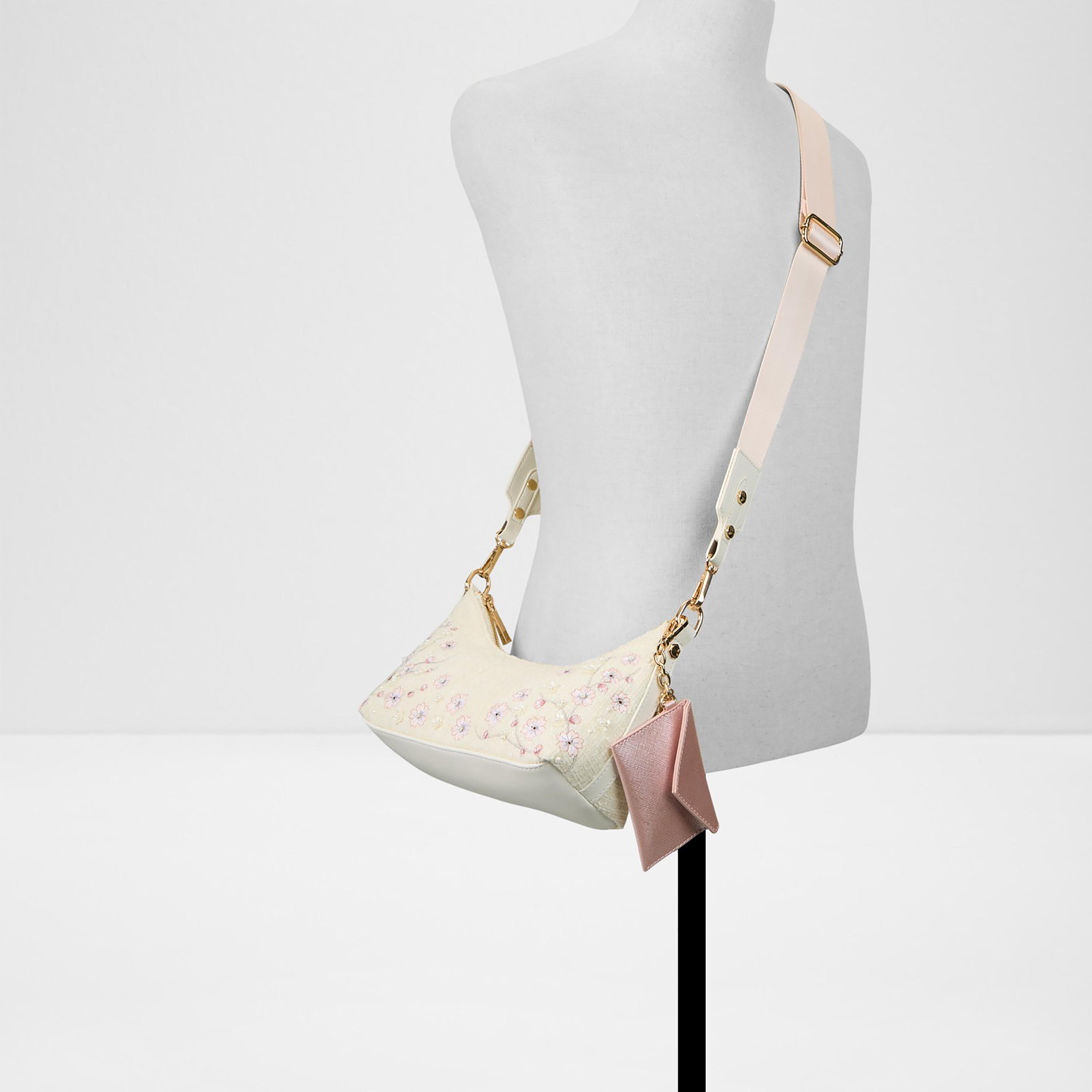 حقيبة كتف من ألدو ألايابوكلي مطرزة بمقبض واحد وسحاب وحزام-women-bagsandwallets-handbags-image-4