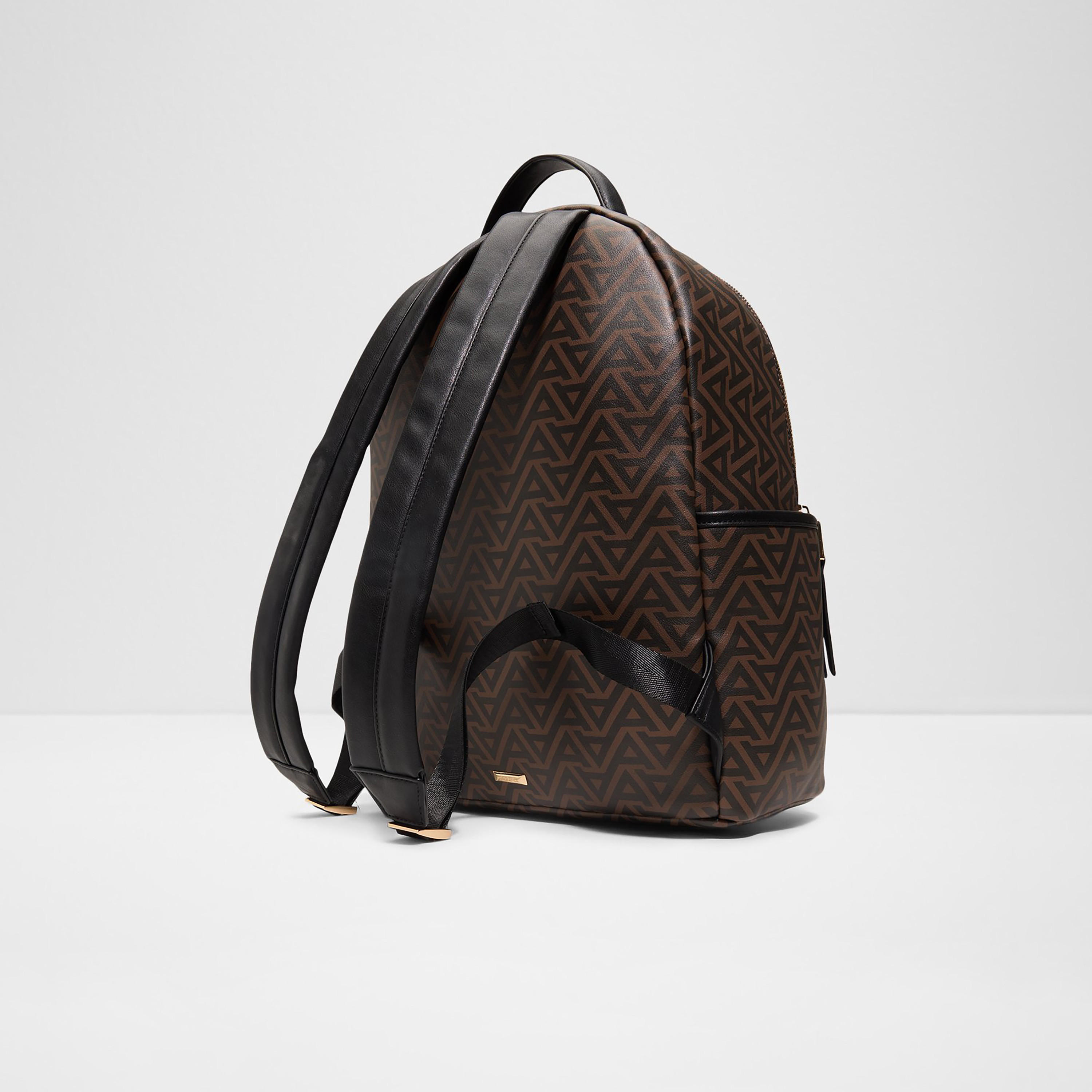 Aldo Lannon Monogram Top Handle Backpack with Zip Closure and Adjustable Strap-women-bagsandwallets-backpacks-image-2