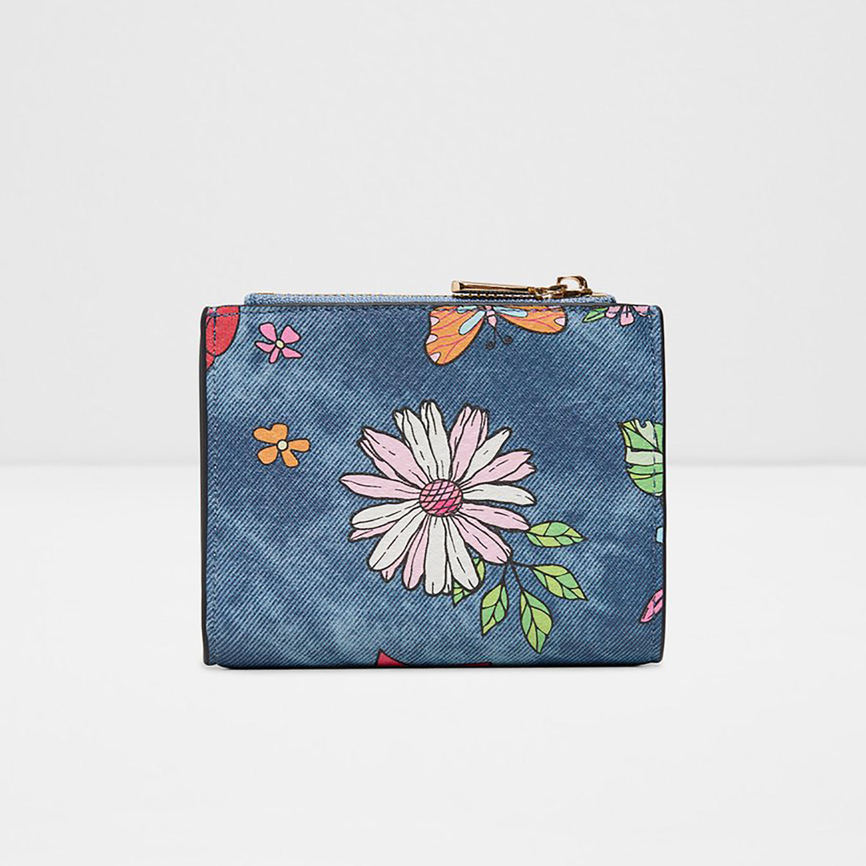 Aldo Vervene Floral Printed Wallet with Magnetic Closure-women-bagsandwallets-wallets-image-3