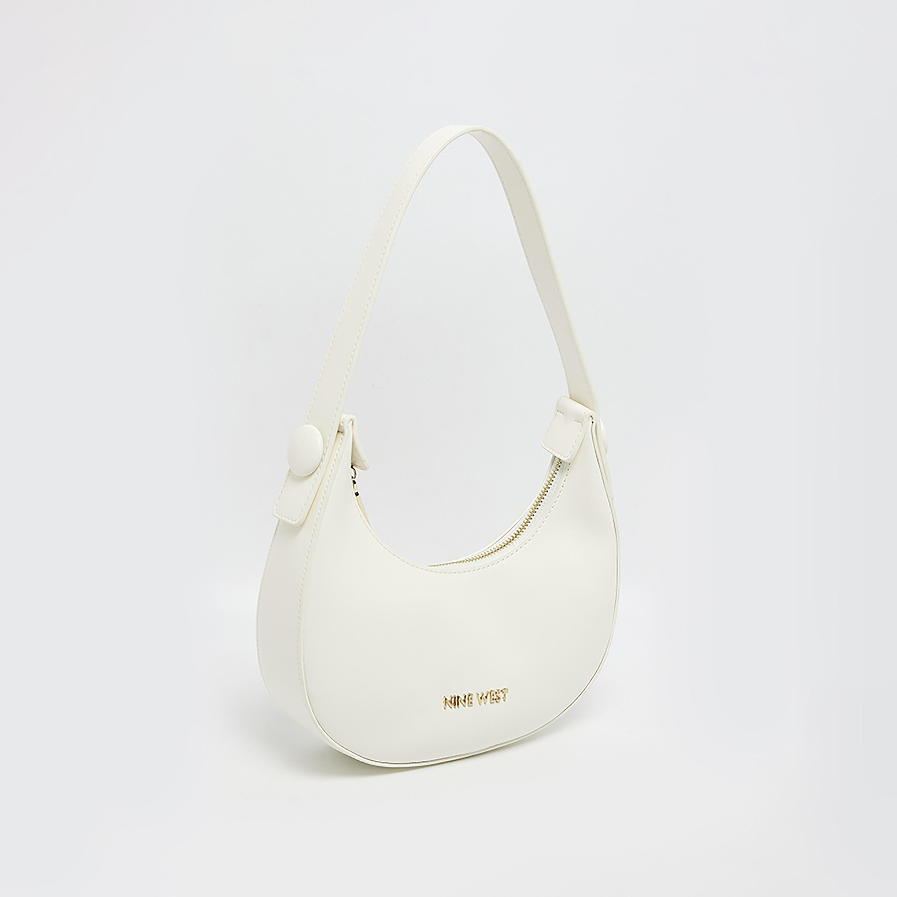 حقيبة كتف سادة من ناين ويست مزودة بسحاب إغلاق-women-bagsandwallets-backpacks-image-2