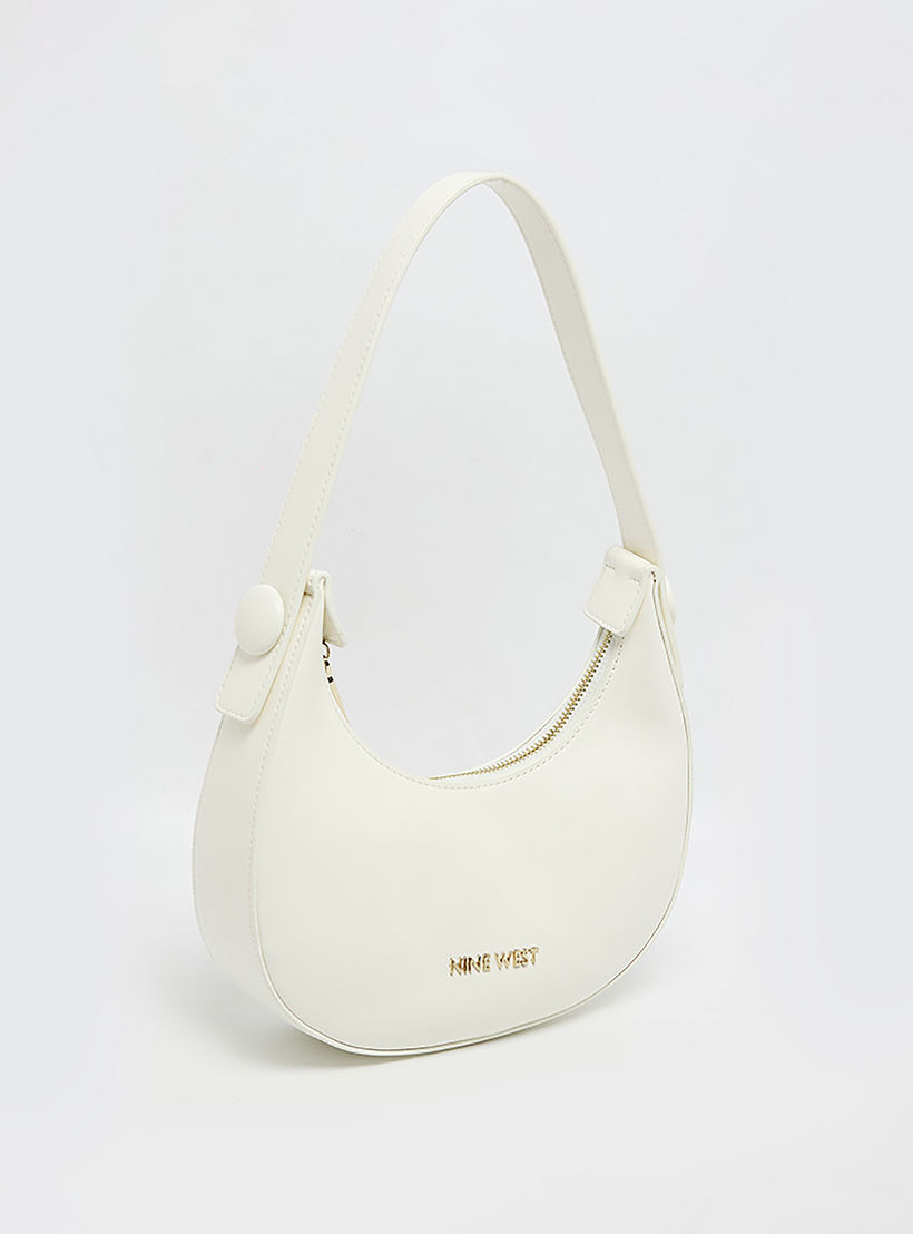حقيبة كتف سادة من ناين ويست مزودة بسحاب إغلاق-women-bagsandwallets-backpacks-image-2