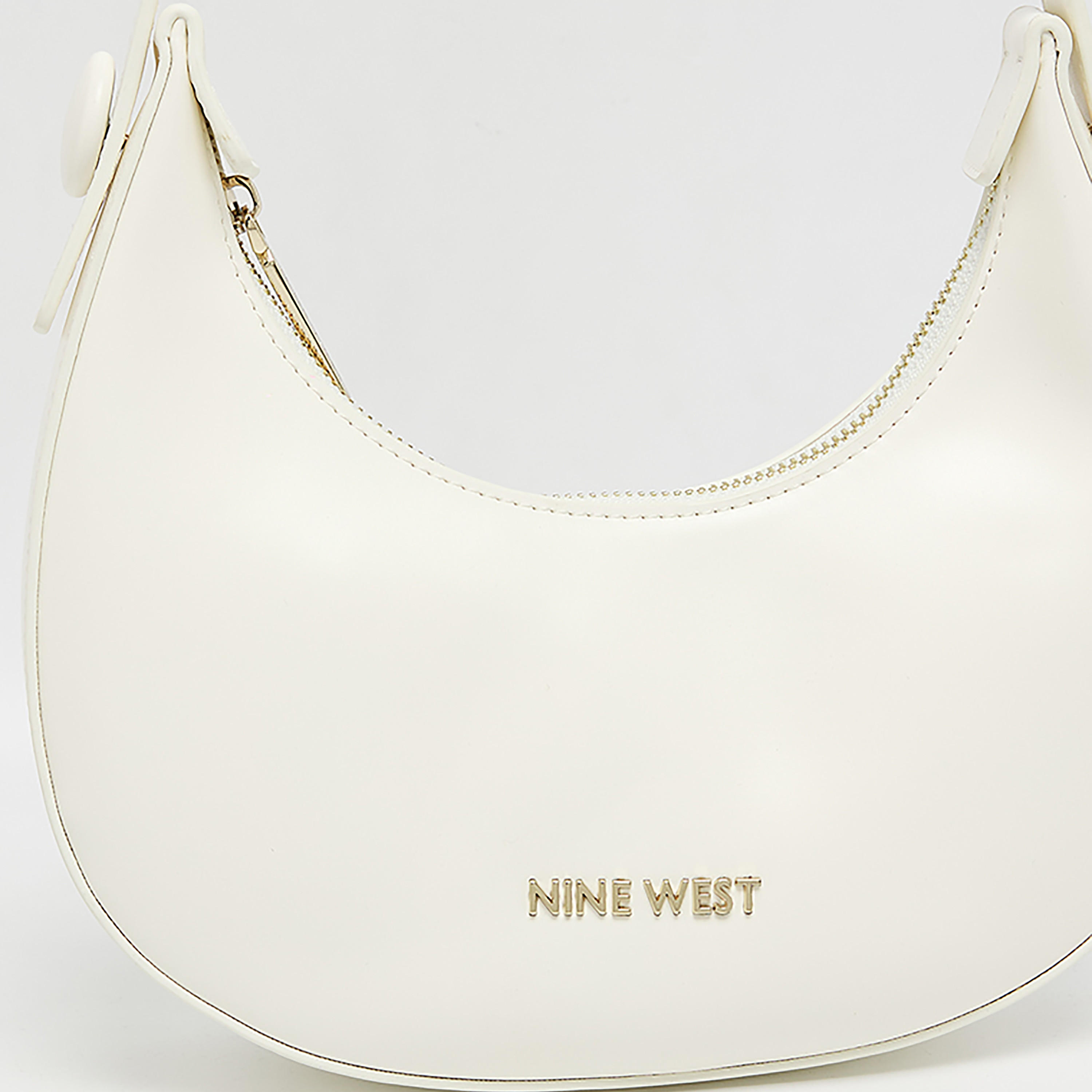 حقيبة كتف سادة من ناين ويست مزودة بسحاب إغلاق-women-bagsandwallets-backpacks-image-4