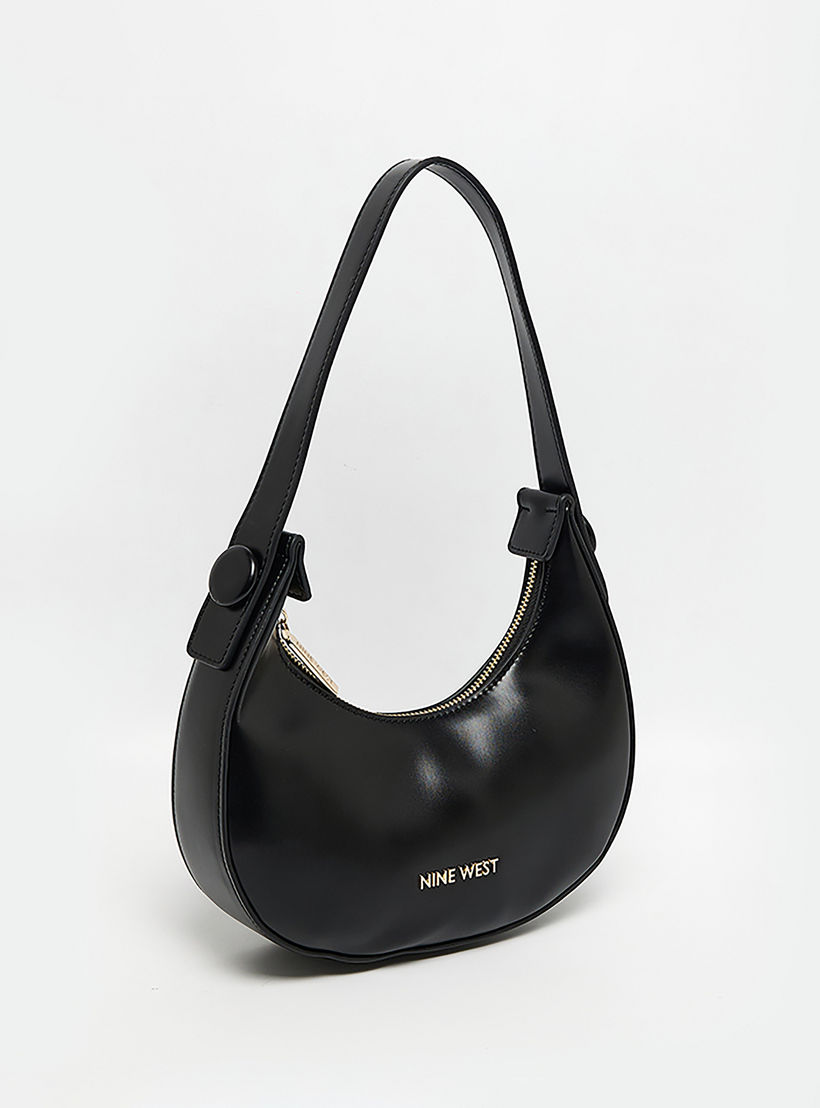 حقيبة كتف سادة من ناين ويست مزودة بسحاب إغلاق-women-bagsandwallets-backpacks-image-2