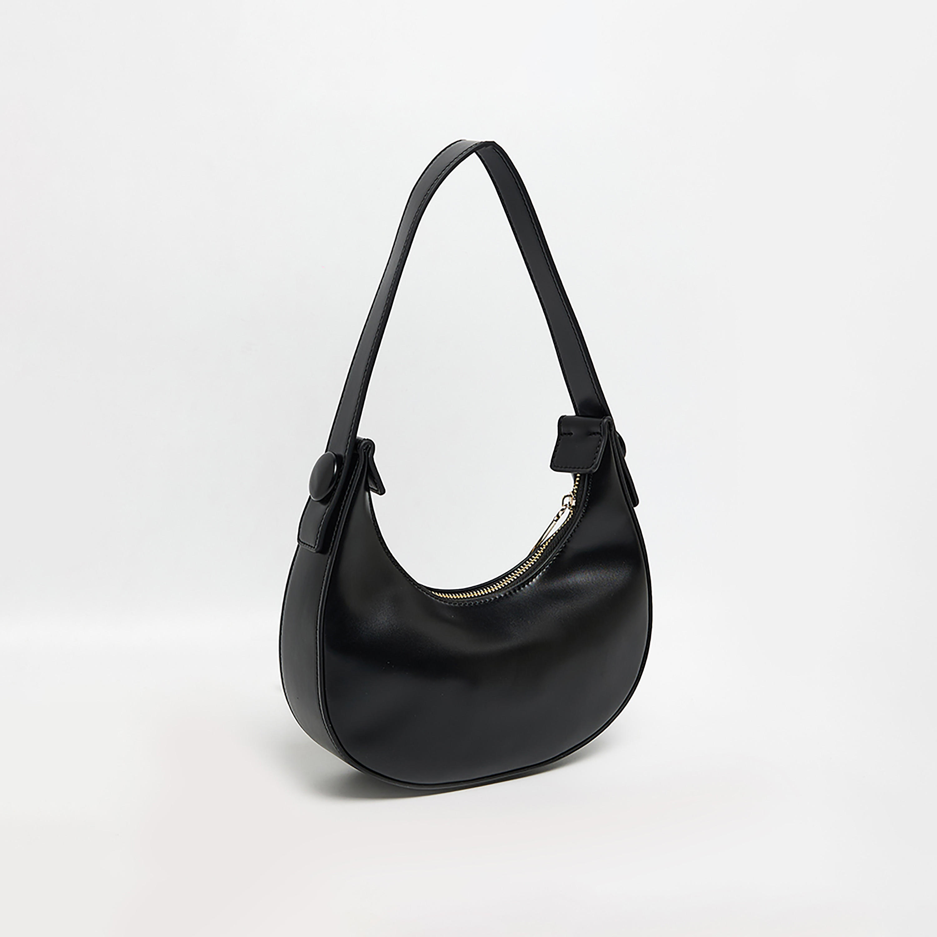حقيبة كتف سادة من ناين ويست مزودة بسحاب إغلاق-women-bagsandwallets-backpacks-image-3