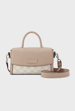حقيبة ناين ويست ليدجر مونوجرام ذات مقبض واحد وإغلاق مغناطيسي-women-bagsandwallets-handbags-image-1