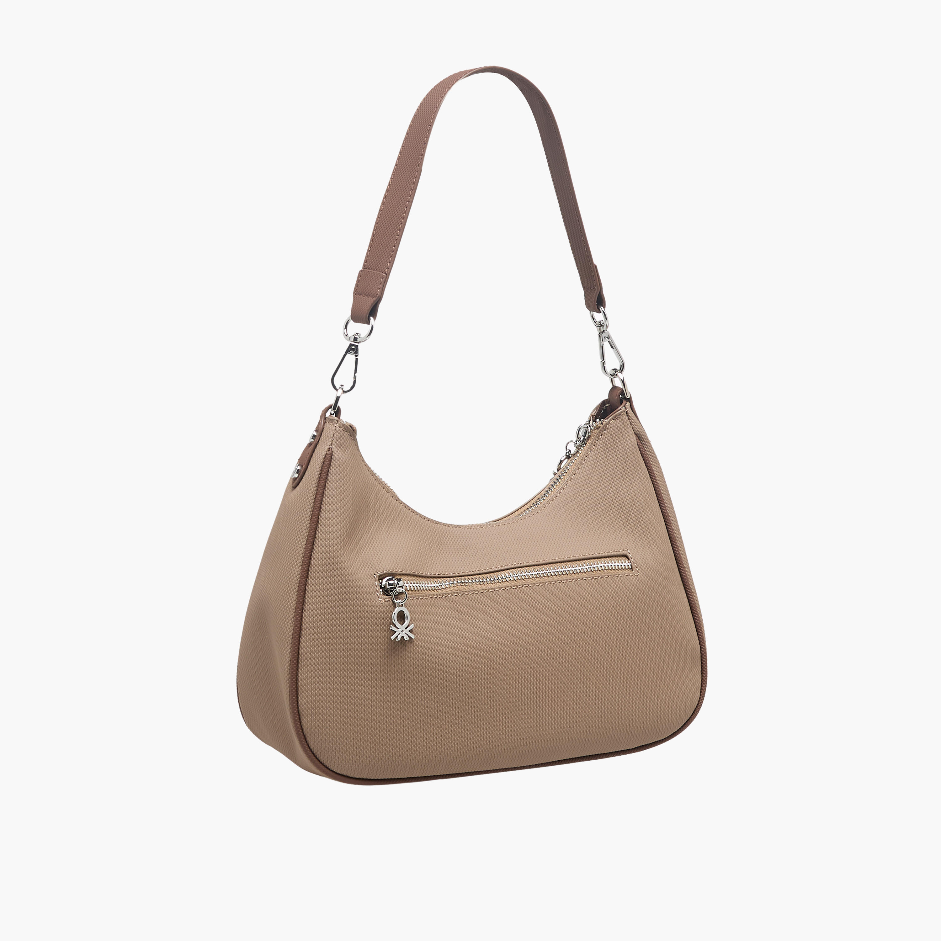 United Colors of Benetton Solid Shoulder Bag with Zip Closure-women-bagsandwallets-handbags-image-4