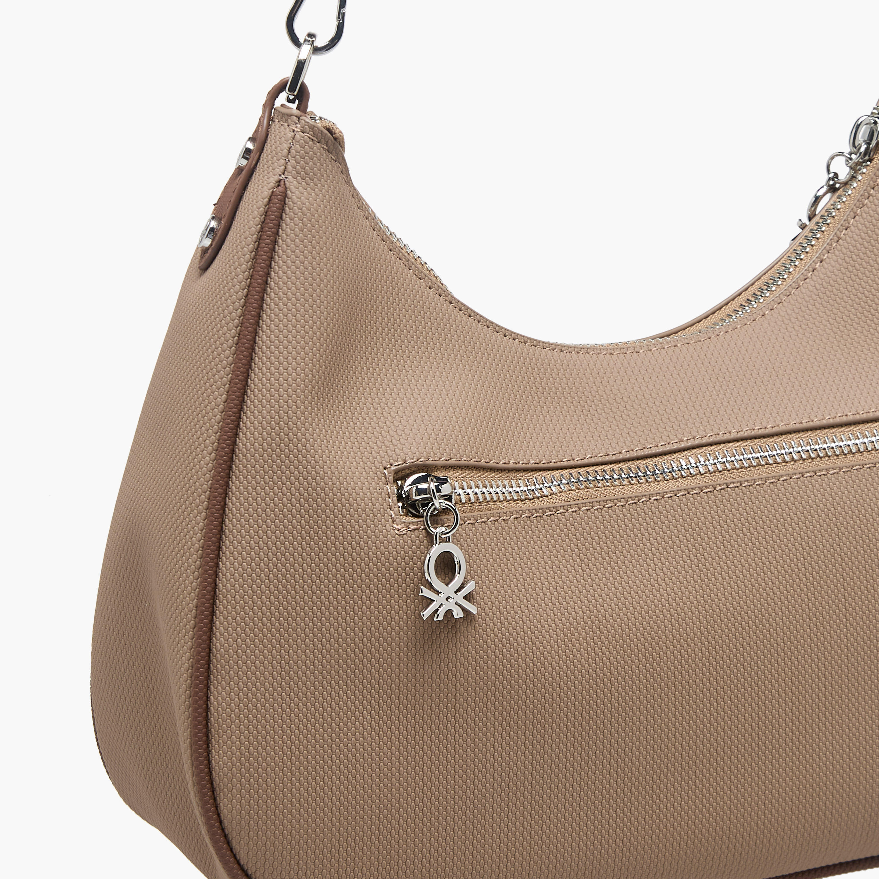 United Colors of Benetton Solid Shoulder Bag with Zip Closure-women-bagsandwallets-handbags-image-6