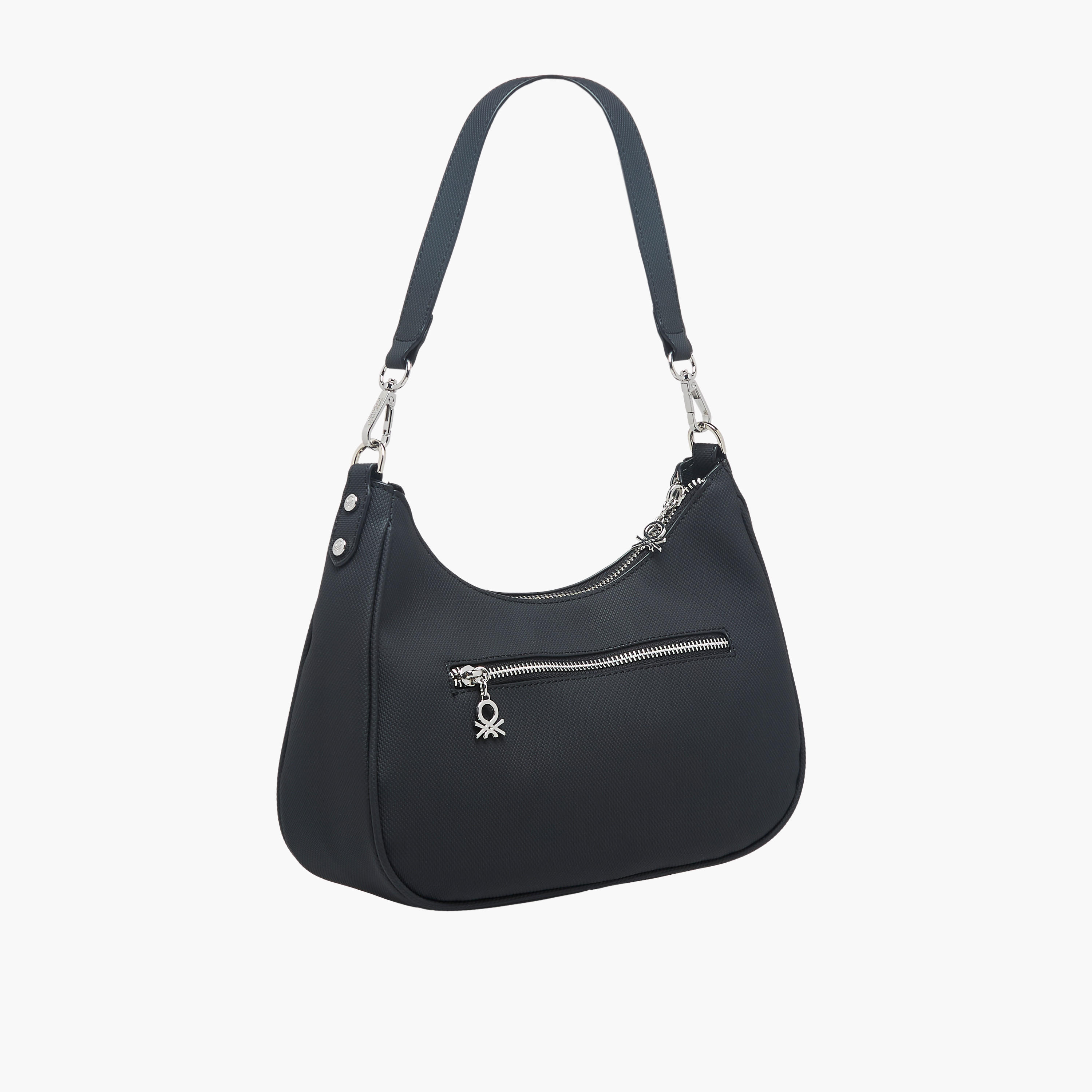 United Colors of Benetton Solid Shoulder Bag with Zip Closure-women-bagsandwallets-handbags-image-4