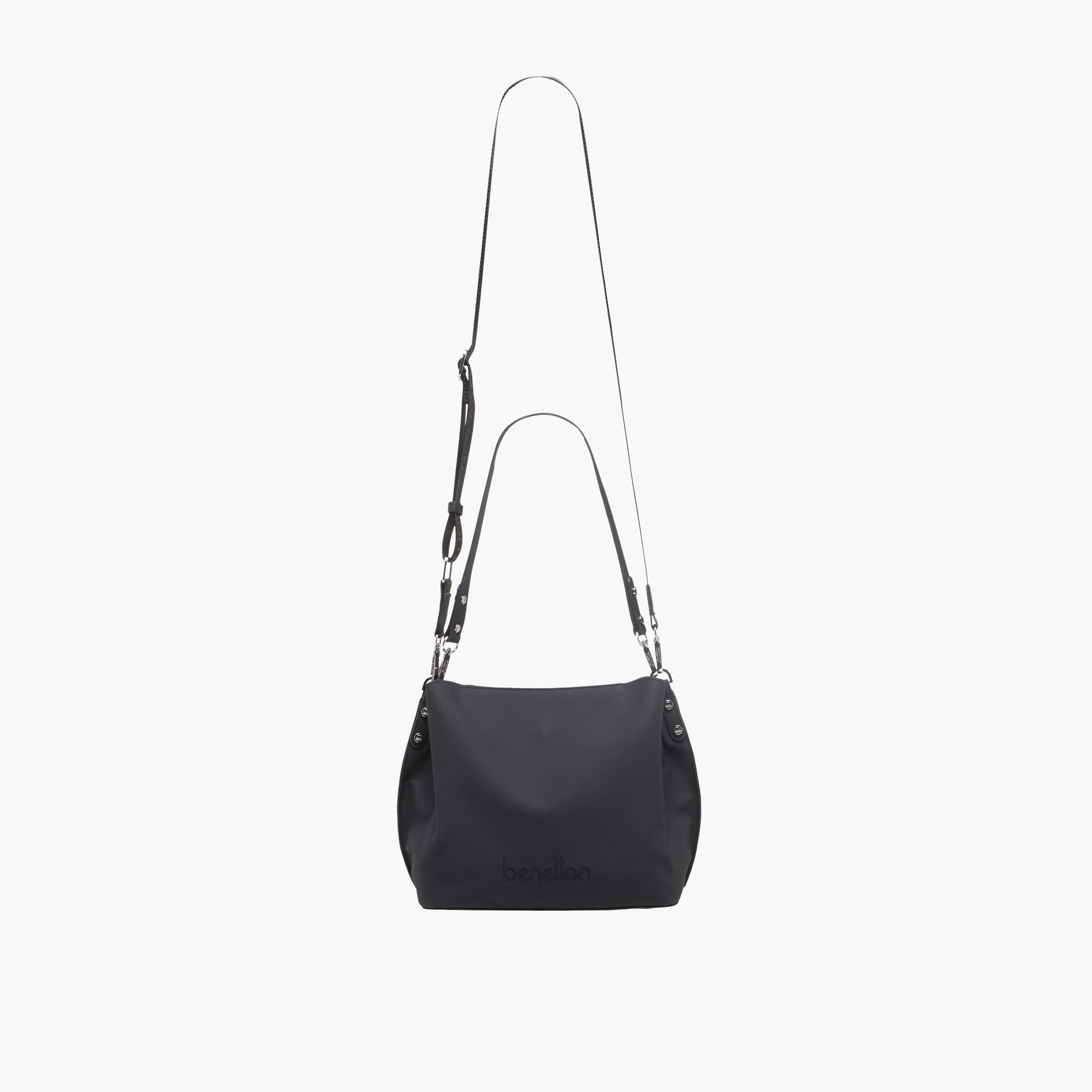 United Colors of Benetton Textured Crossbody Bag with Zip Closure-women-bagsandwallets-handbags-image-3