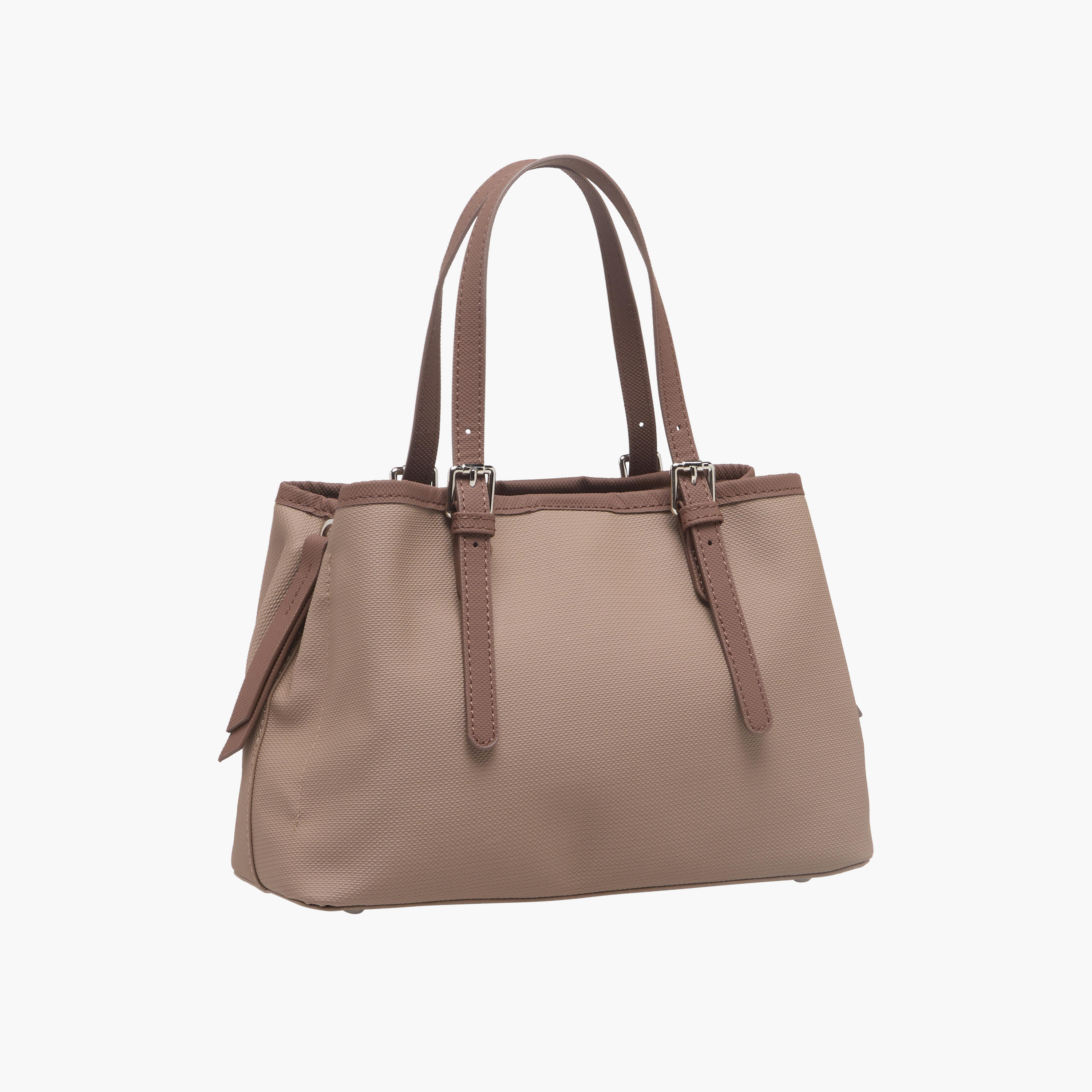 United Colors of Benetton Textured Tote Bag with Zip Closure-women-bagsandwallets-handbags-image-4