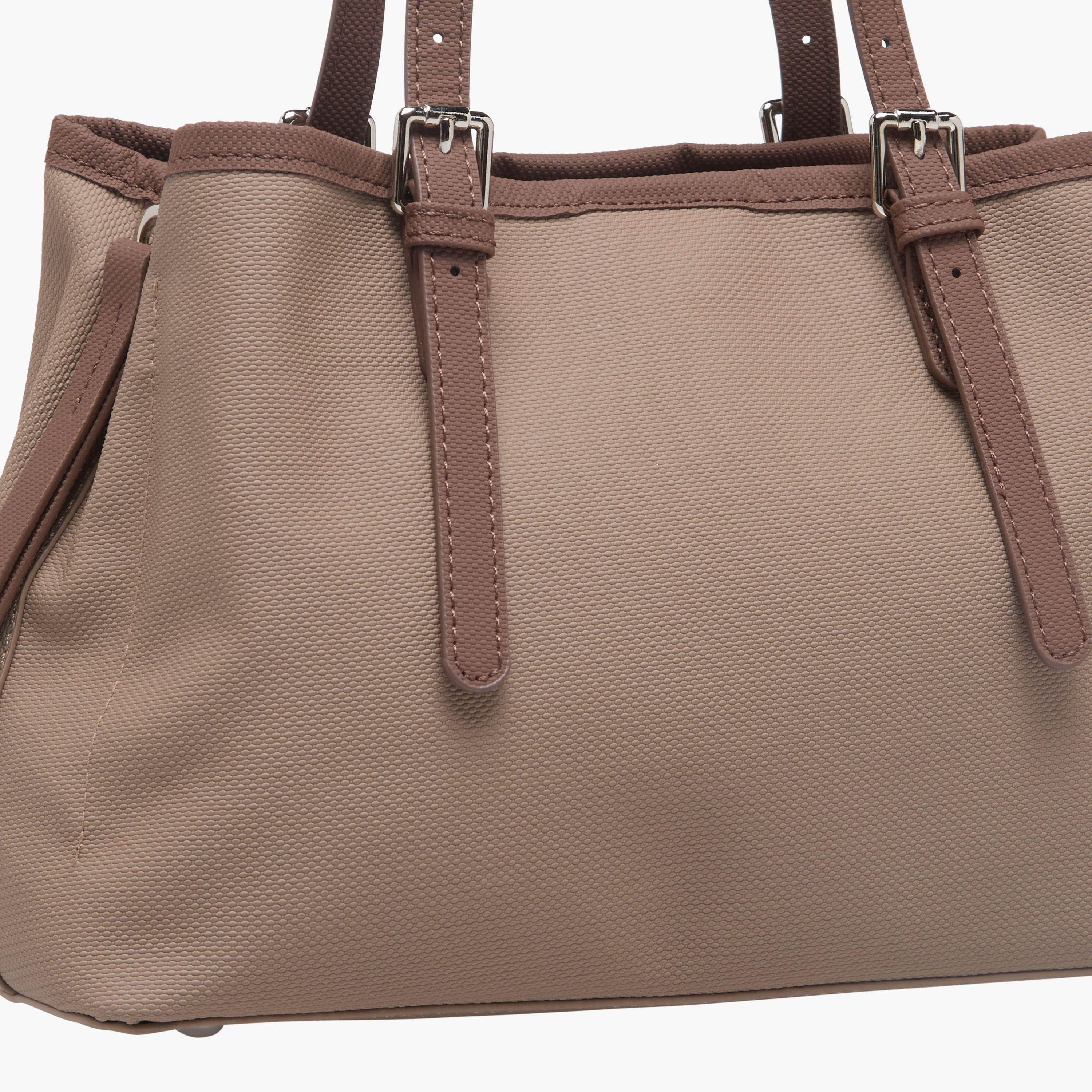 United Colors of Benetton Textured Tote Bag with Zip Closure-women-bagsandwallets-handbags-image-6