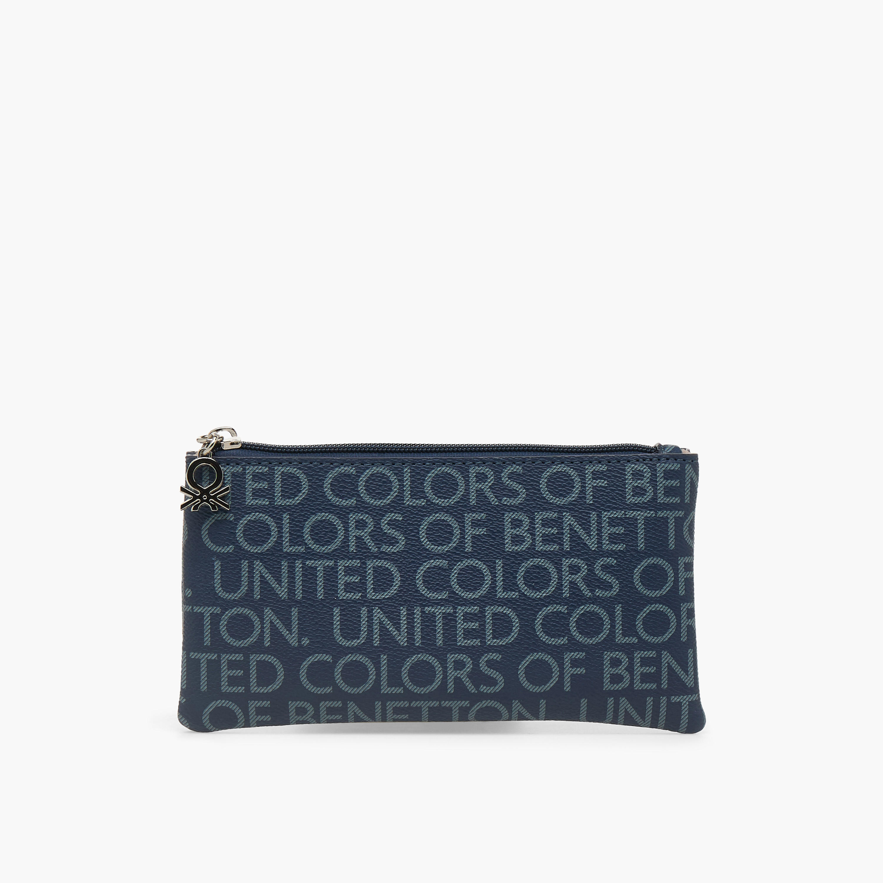 US POLO ASSN. Logo Print Pouch with Zip Closure-women-bagsandwallets-wallets-image-1