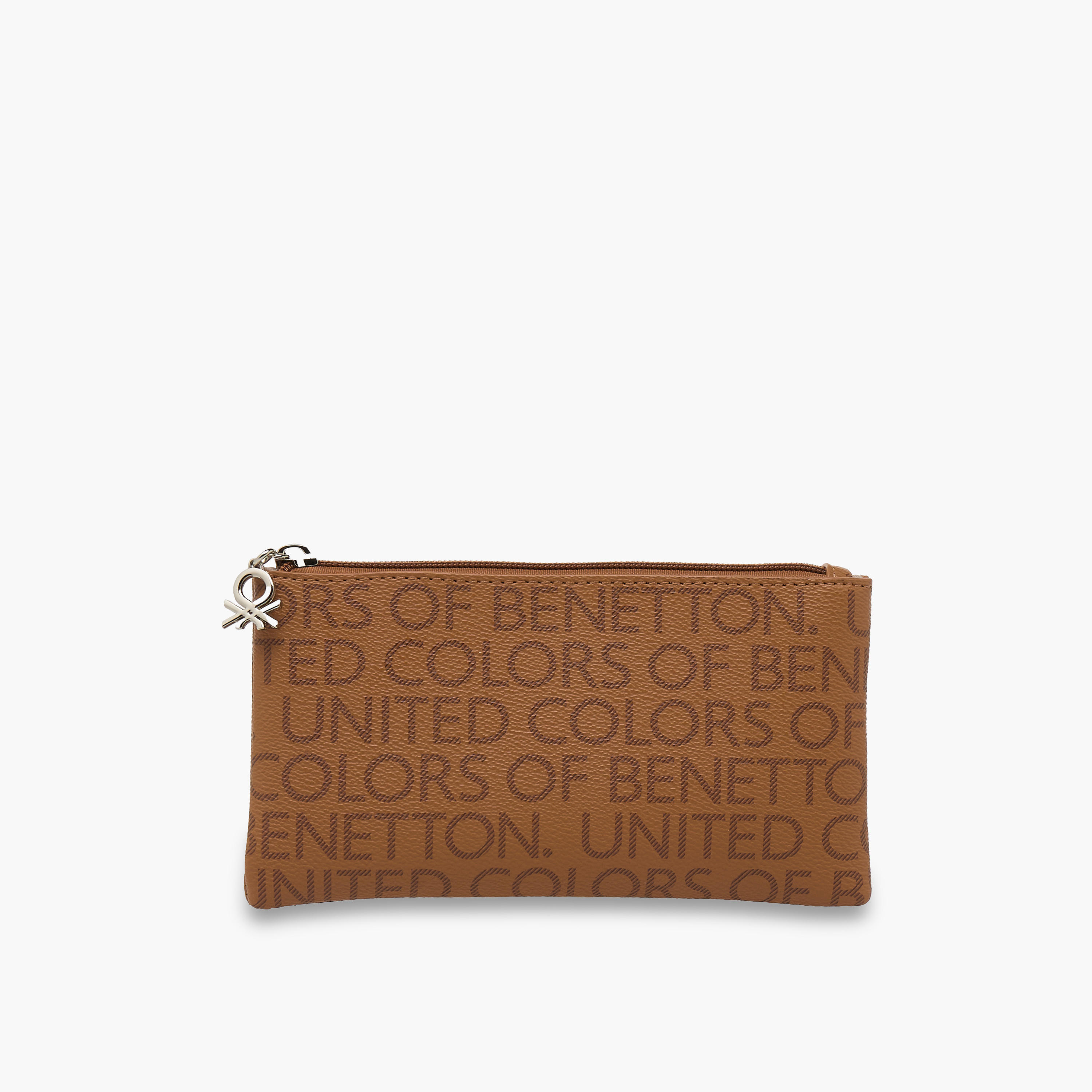 US POLO ASSN. Logo Print Pouch with Zip Closure-women-bagsandwallets-wallets-image-1