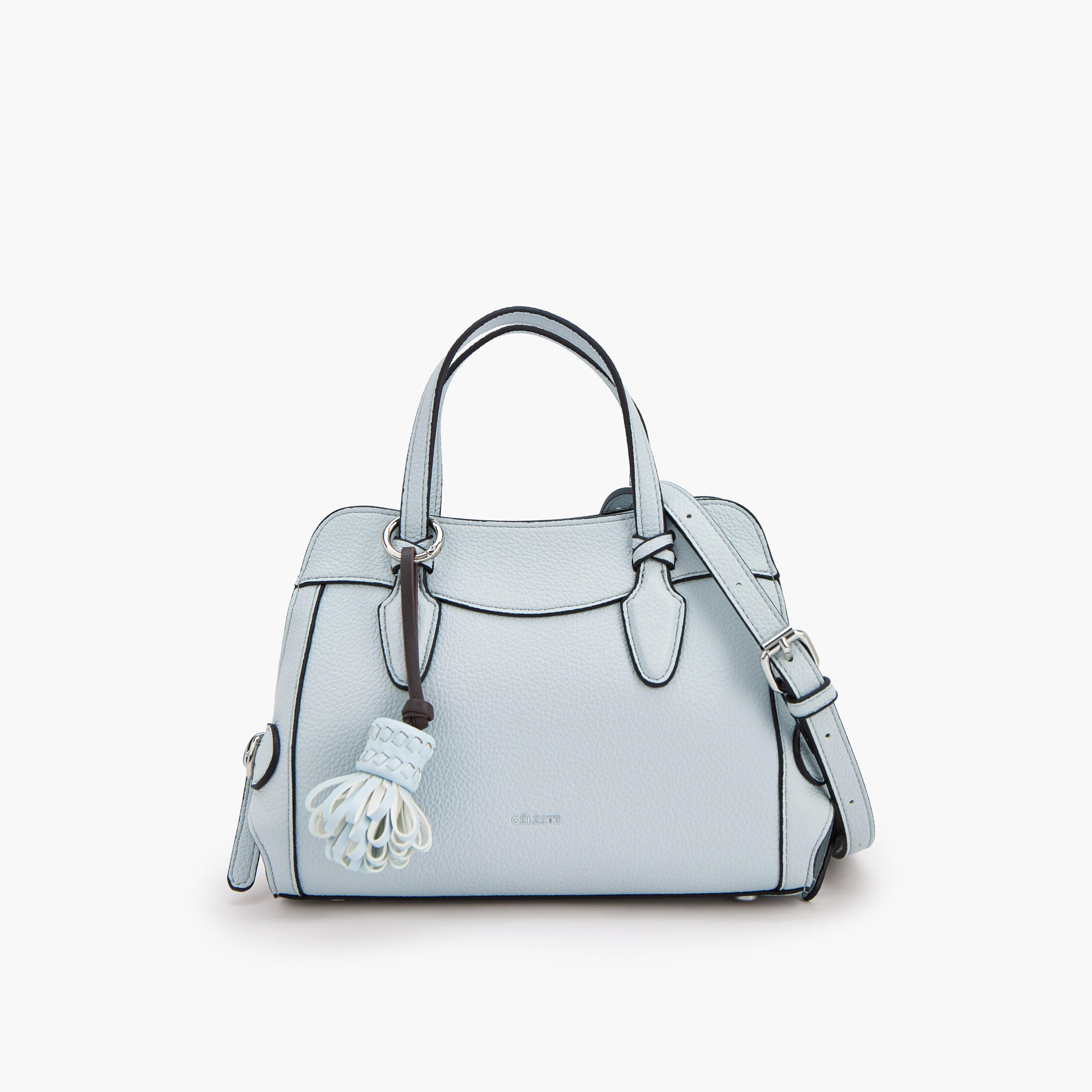 شنطة كروس بودي بارزة الملمس بتفاصيل شرابة من سيليست-women-bagsandwallets-handbags-image-1