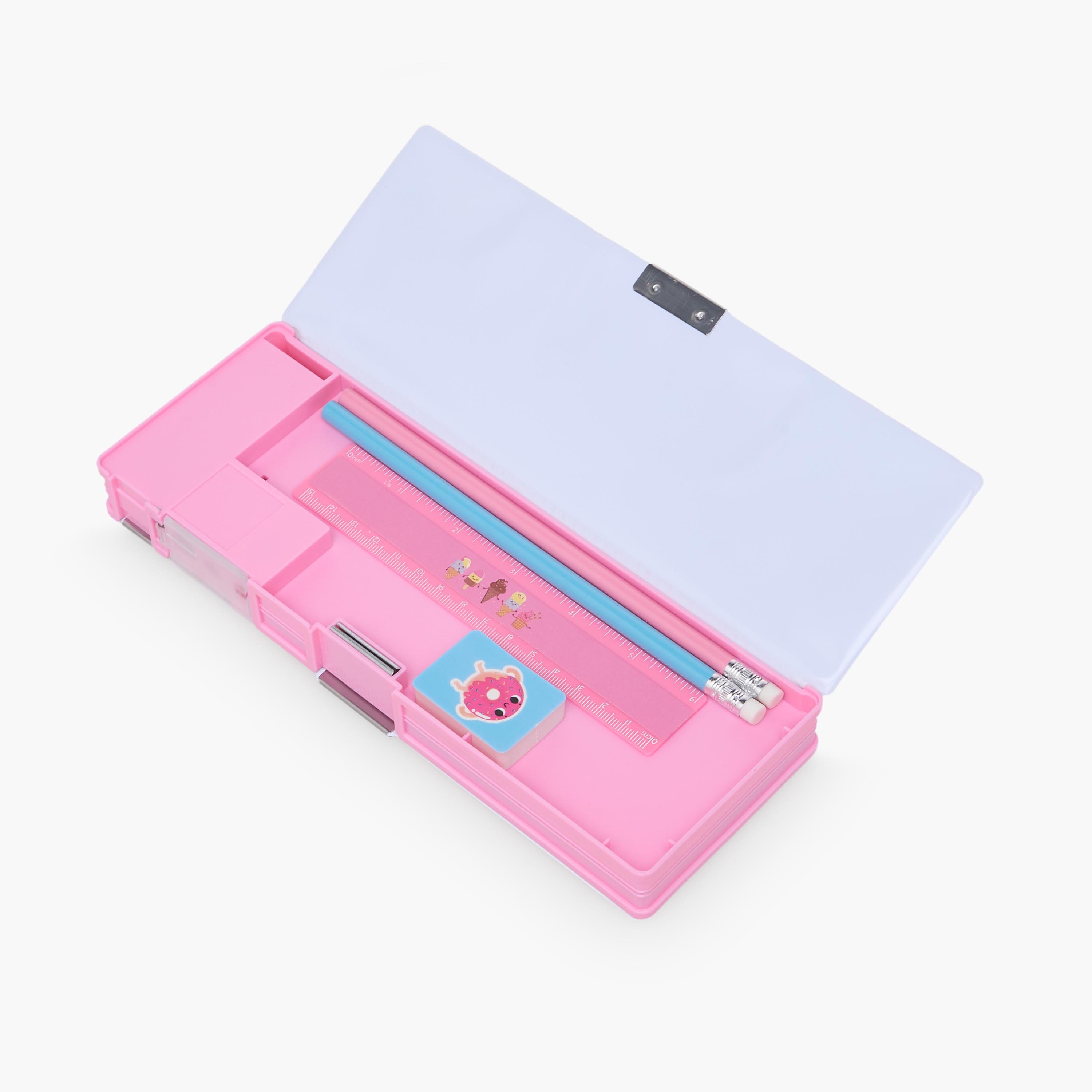 Findz Doughnut Print Stationery Set with Pencil Case, Pens and Ruler - 14-Piece-school-stationery-sets-image-8