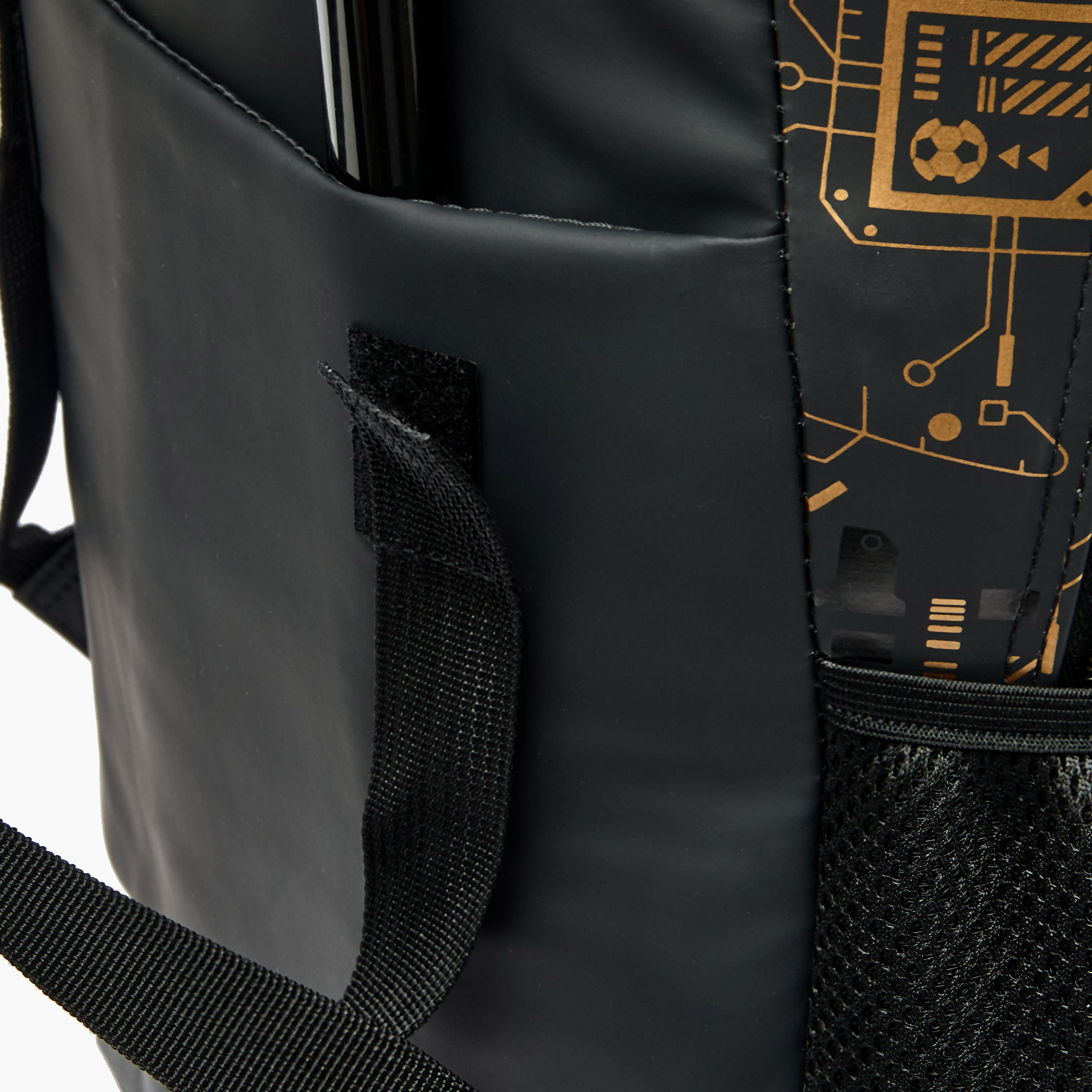 Football Print Trolley Backpack for Boys 8-13 Years with Zip Closure - 17 inches-school-bagsandbackpacks-trolleybags-image-12