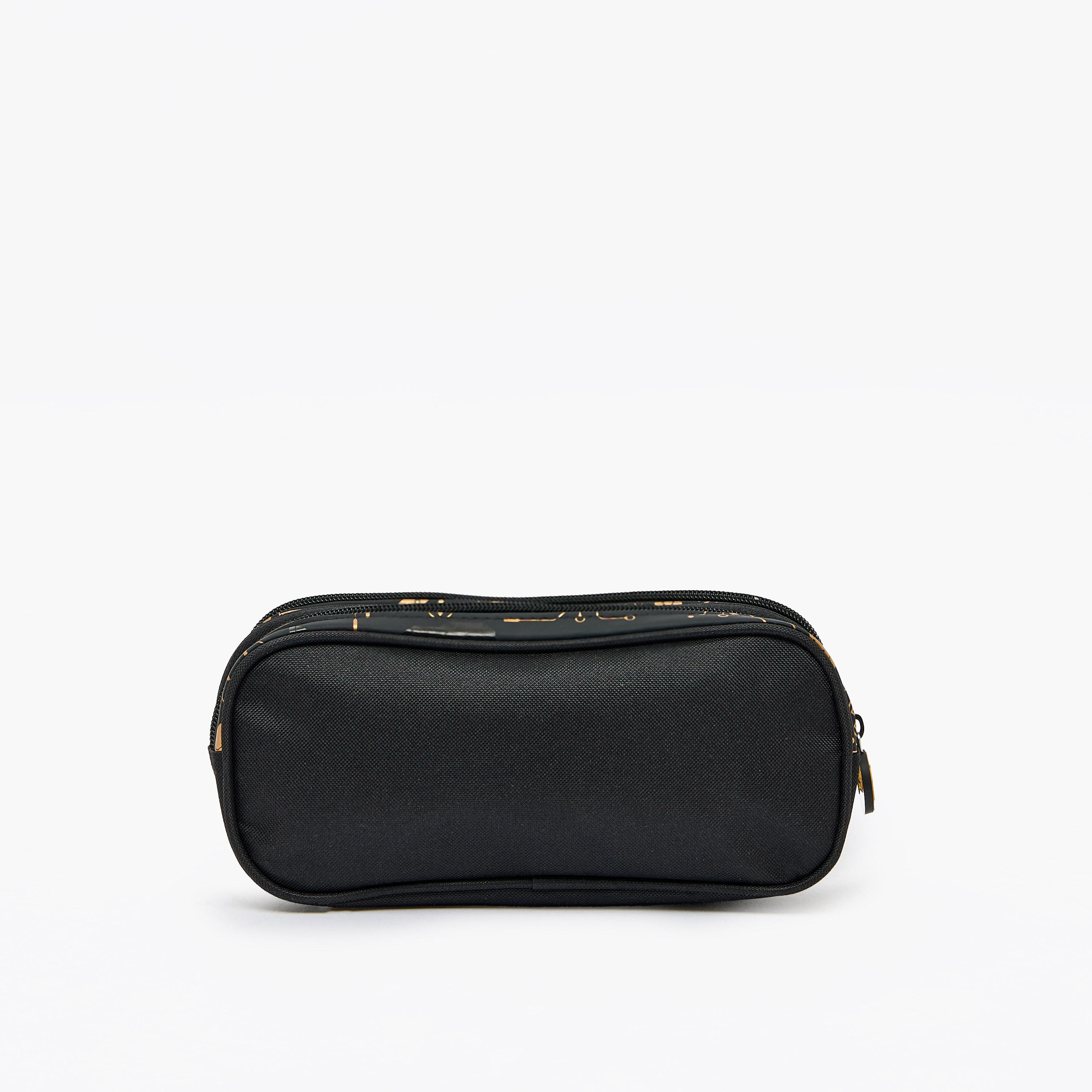 Football Print Pencil Case with 2 Compartments-school-stationery-pencilcases-image-5