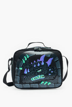 Dragon Print Lunch Bag for Boys 5-8 Years with Insulation-school-image-1