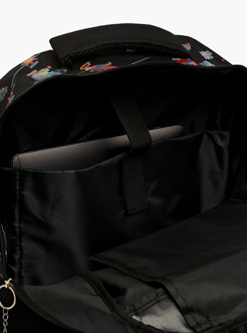 شنطة ظهر بطبعة ألعاب للأولاد من 8-13 سنة مع أحزمة كتف مبطنة - 17 بوصة-school-bagsandbackpacks-backpacks-image-4