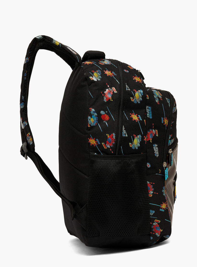 شنطة ظهر بطبعة ألعاب للأولاد من 8-13 سنة مع أحزمة كتف مبطنة - 17 بوصة-school-bagsandbackpacks-backpacks-image-6