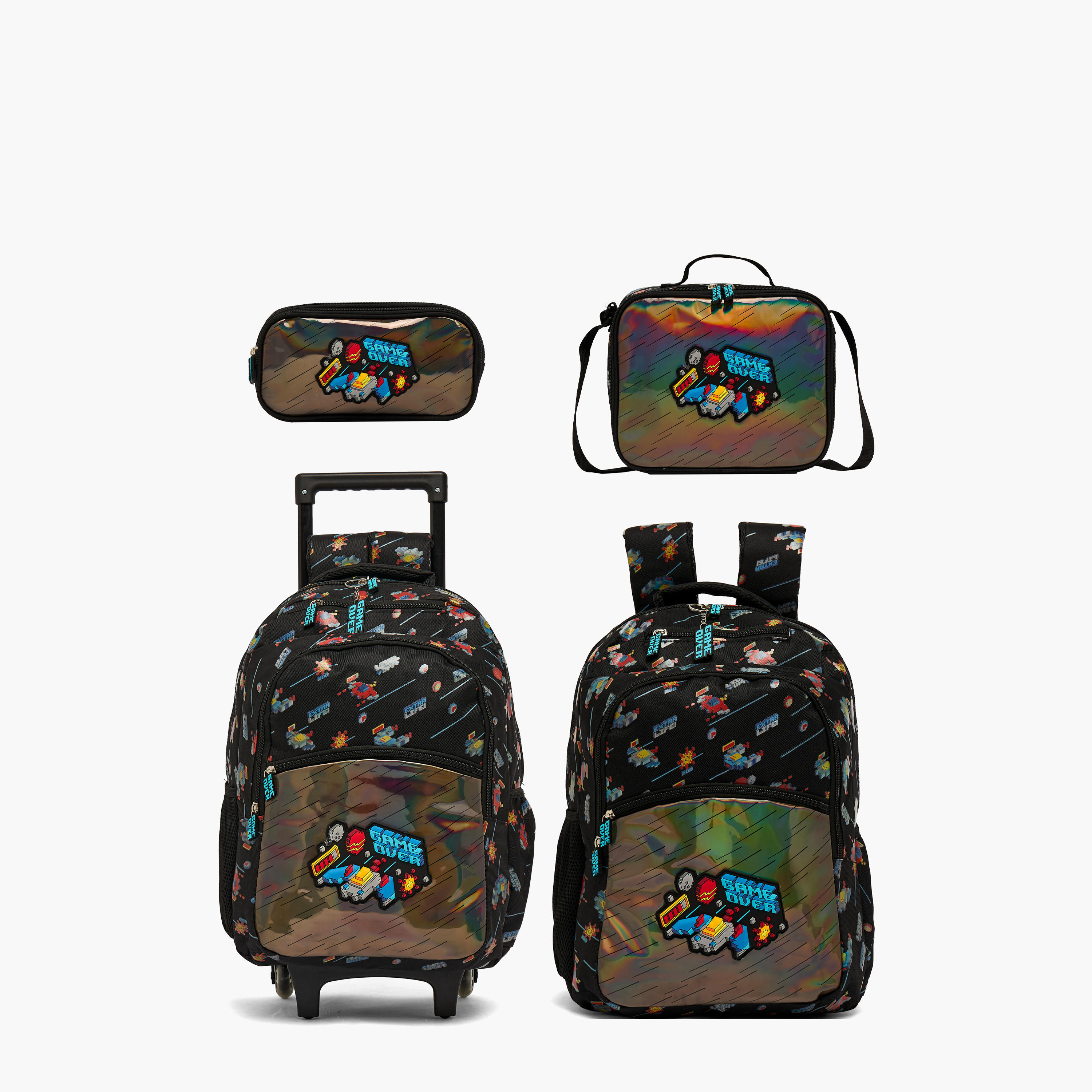 شنطة ظهر بطبعة ألعاب للأولاد من 8-13 سنة مع أحزمة كتف مبطنة - 17 بوصة-school-bagsandbackpacks-backpacks-image-8