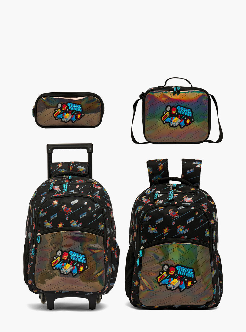شنطة ظهر بطبعة ألعاب للأولاد من 8-13 سنة مع أحزمة كتف مبطنة - 17 بوصة-school-bagsandbackpacks-backpacks-image-8