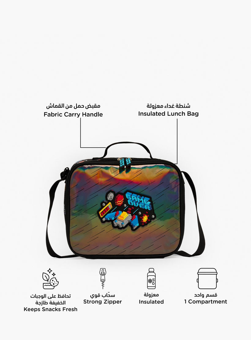 Game Print Lunch Bag for Boys 5-8 Years with Insulation-school-lunchessentials-lunchbags-image-2