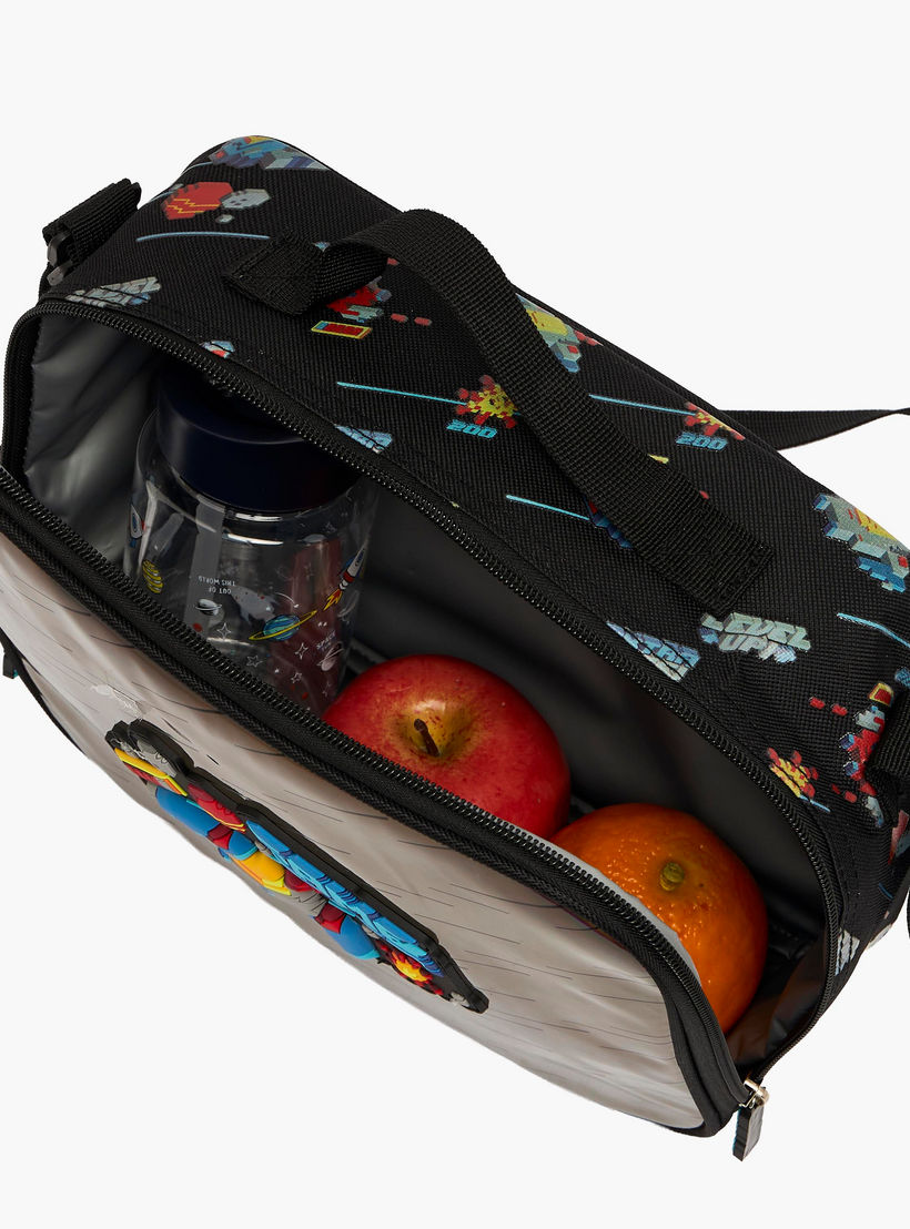 Game Print Lunch Bag for Boys 5-8 Years with Insulation-school-lunchessentials-lunchbags-image-5