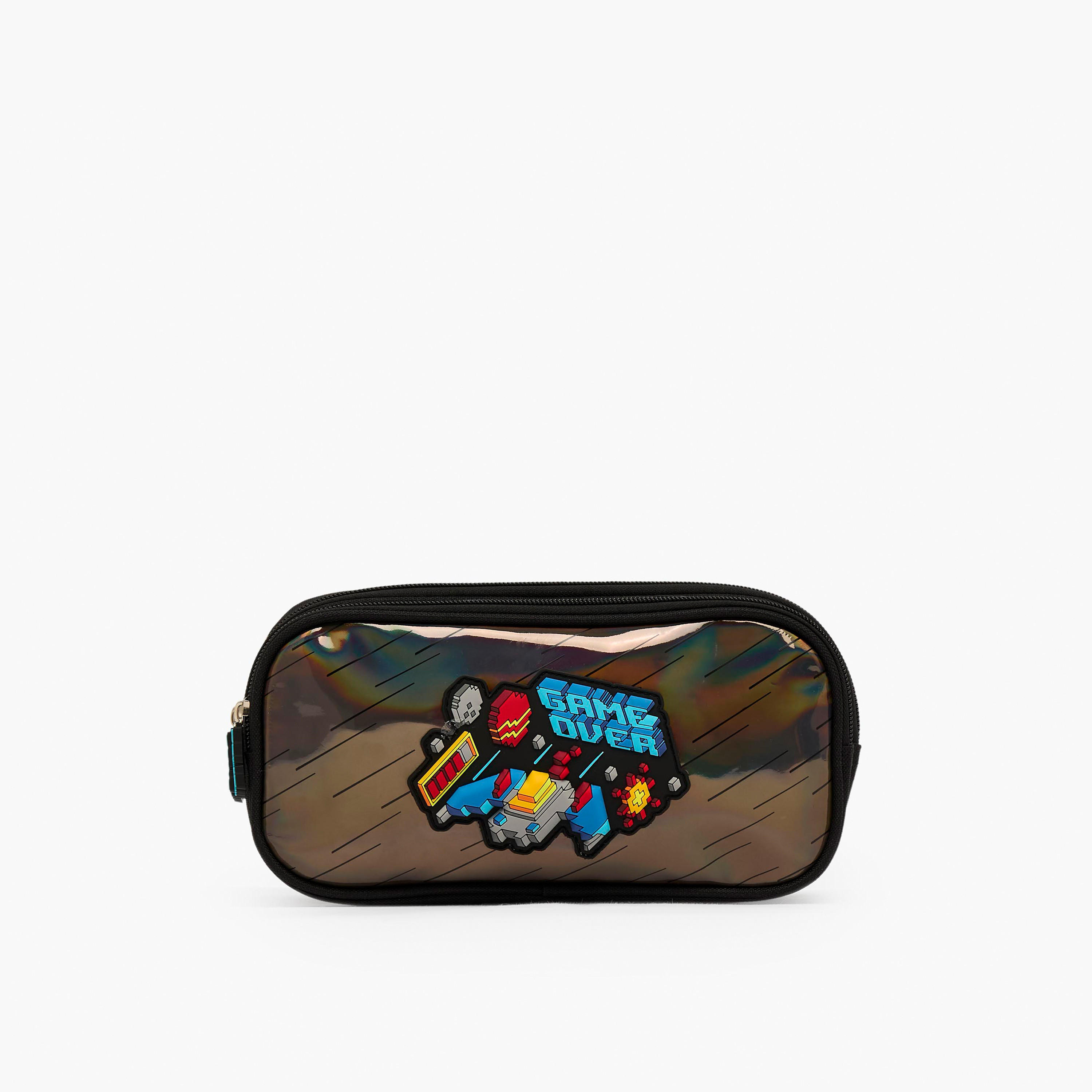 Game Accent Pencil Pouch with 2 Compartments-school-stationery-pencilcases-image-1