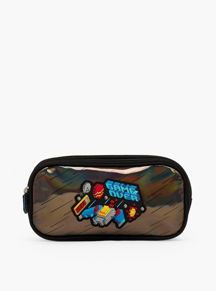 Game Accent Pencil Pouch with 2 Compartments-school-stationery-pencilcases-image-1